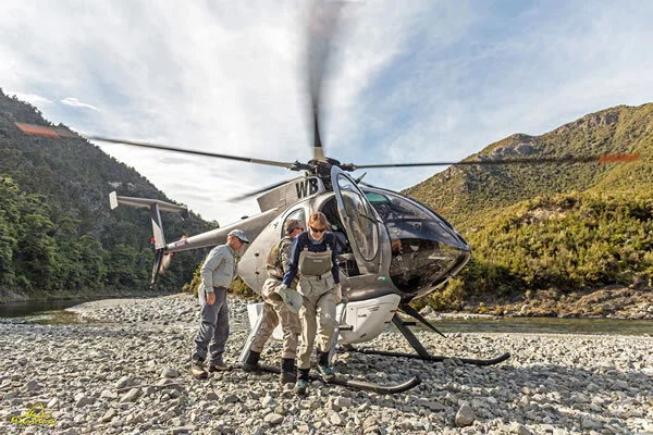 Heli-fishing from Tongariro Lodge