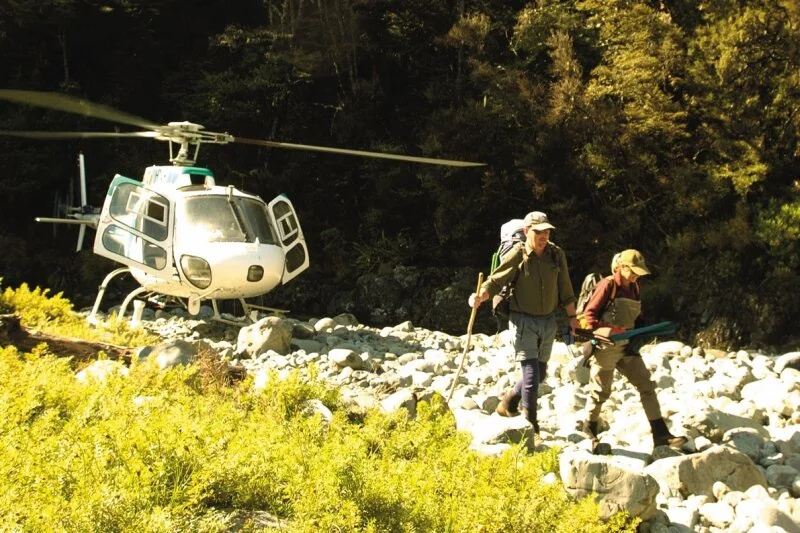 Heli-fishing from Tongariro Lodge