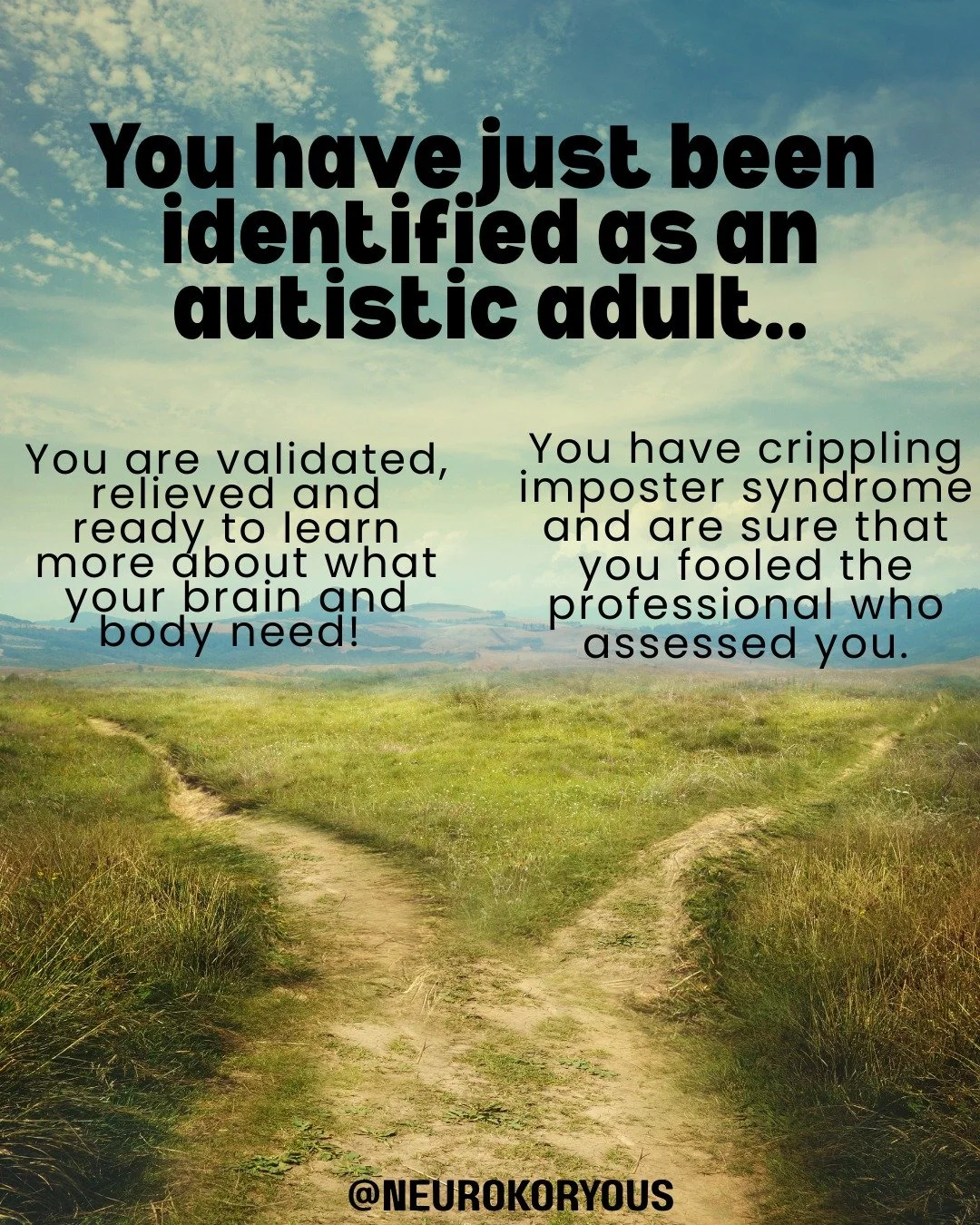 You just got identified as autistic. Now what?

Welcome to "grelief." That weird combo of grief + relief that nobody warns you about.

The relief:
"OH. That's why everything has been so hard."
Your struggles finally have a name. P