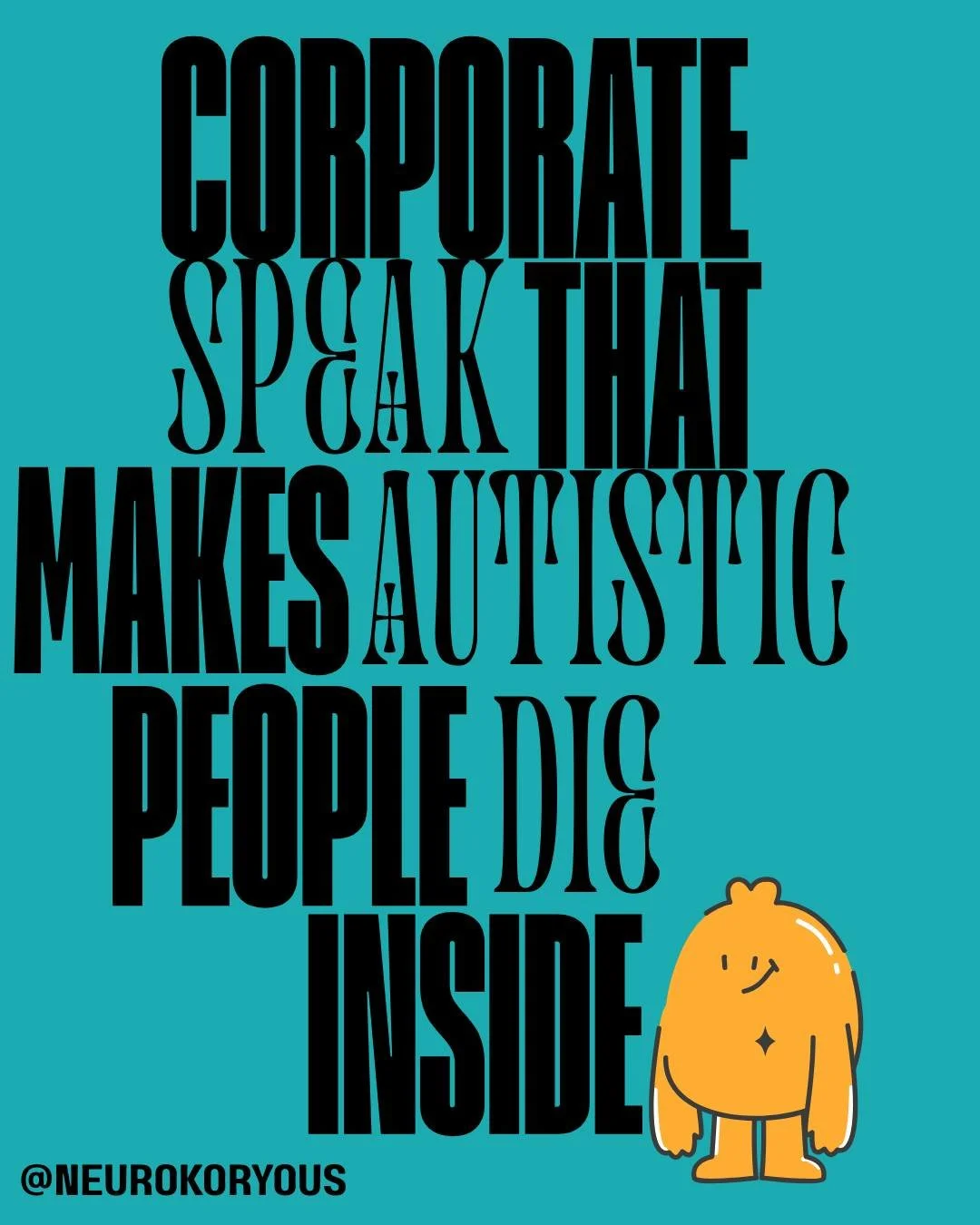 Since we're back to work this week....how about some corporate speak that makes autistic people die inside...

Autistic brains typically process language literally first. So when you say "let's circle back," my brain has to:
&bull; Picture 