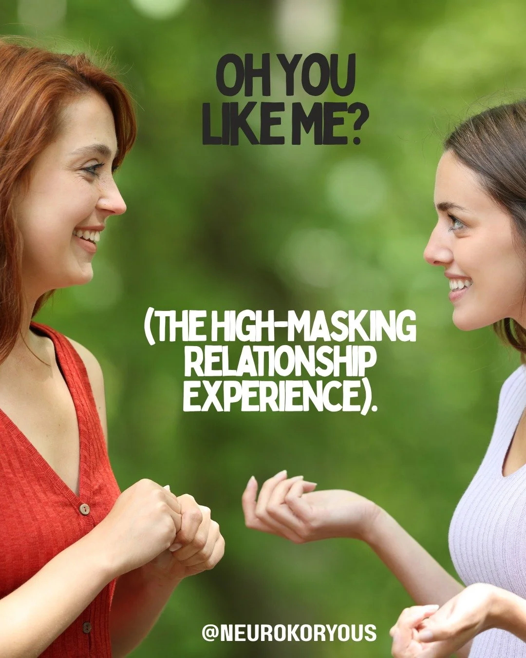 This is high-masking autism in relationships.

We become social chameleons. We study people like research projects. (A lot of us have notes and spreadsheets). We learn what makes them feel connected. Then we perform it perfectly.

And we don't even r