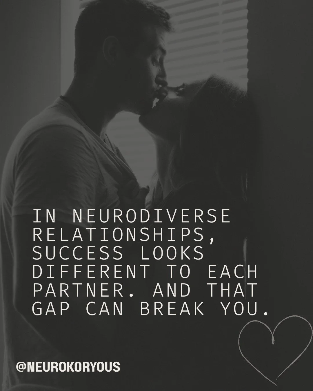 Autistic partner: "I don't really have any complaints. I just want to fight less."
NT partner: "Not fighting isn't the same as being happy. I want MORE."

But what is "more"? Often, the NT partner can't articulate it cle