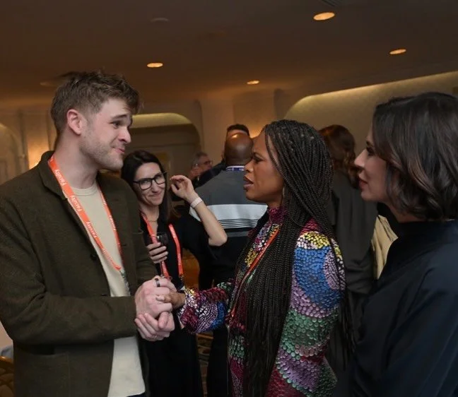 Nothing awkward to see here.  Staying on brand at the conference. ❤️❤️❤️❤️❤️❤️