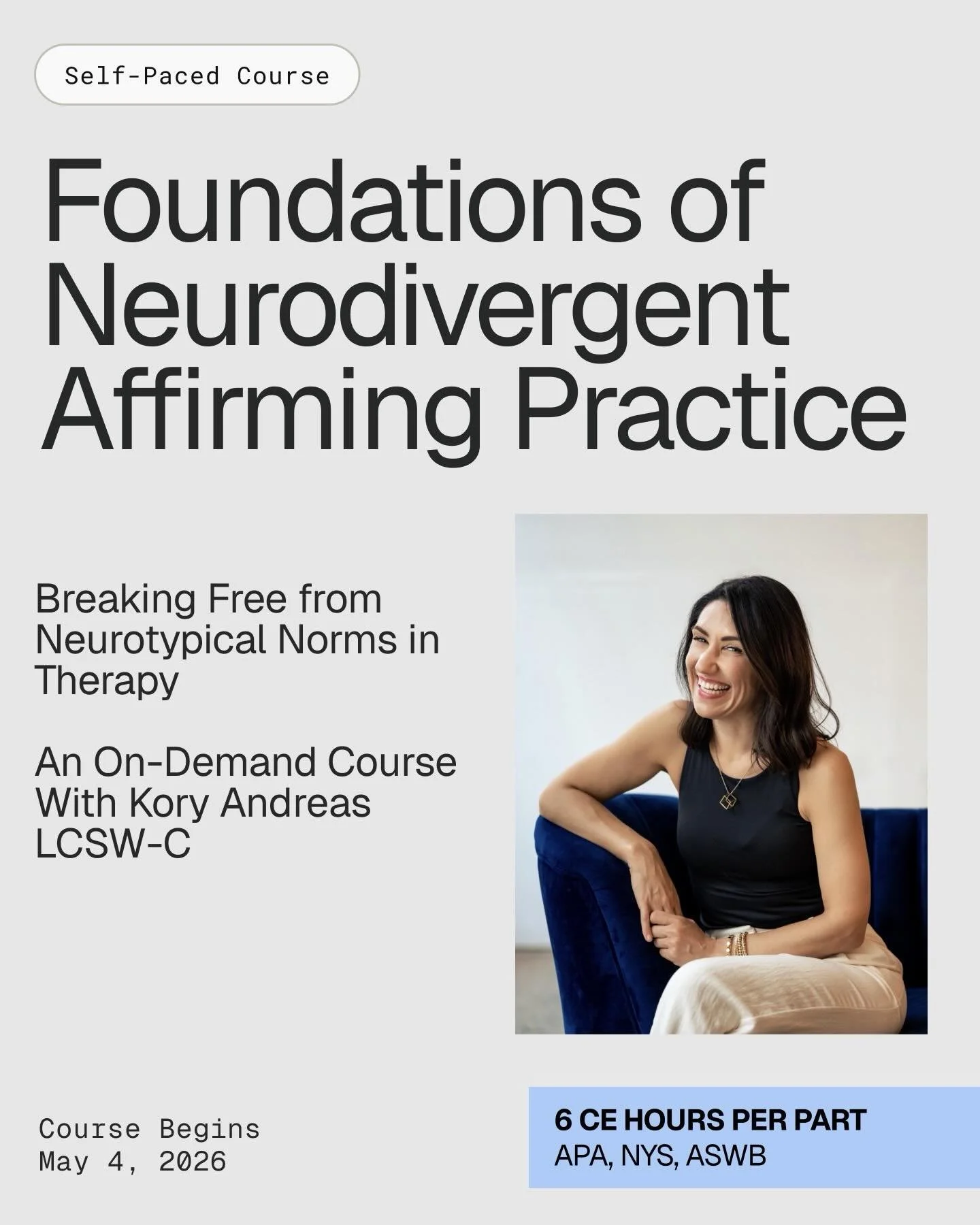 New course alert! 
I just released a CE-accredited course with Mindful Courses for therapists working with neurodivergent adults&hellip;and if you&rsquo;ve ever found yourself thinking &ldquo;why isn&rsquo;t this intervention landing?&rdquo;... It mi