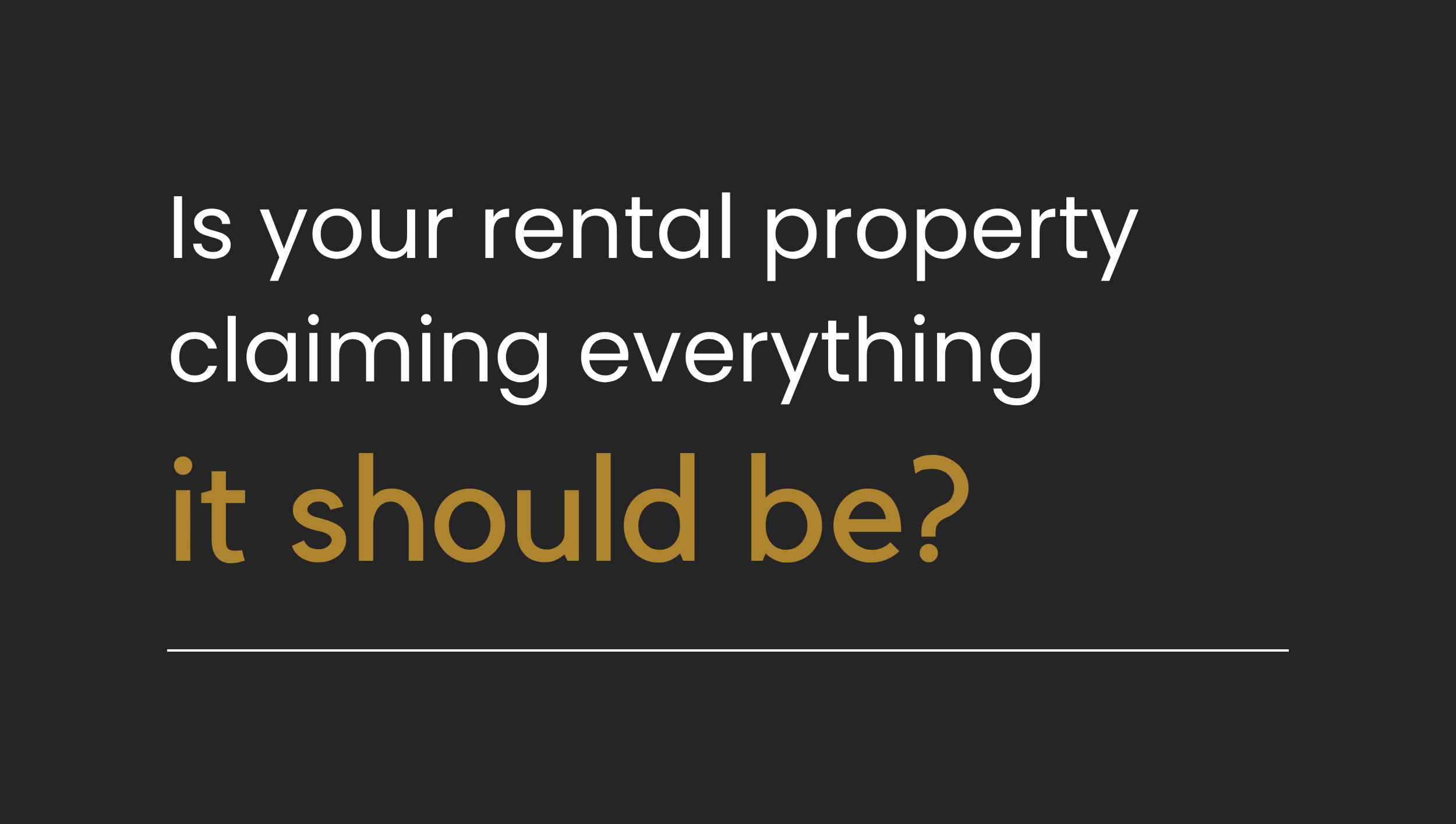 Investment Property Deductions: What Landlords Should Be Reviewing Before 30 June