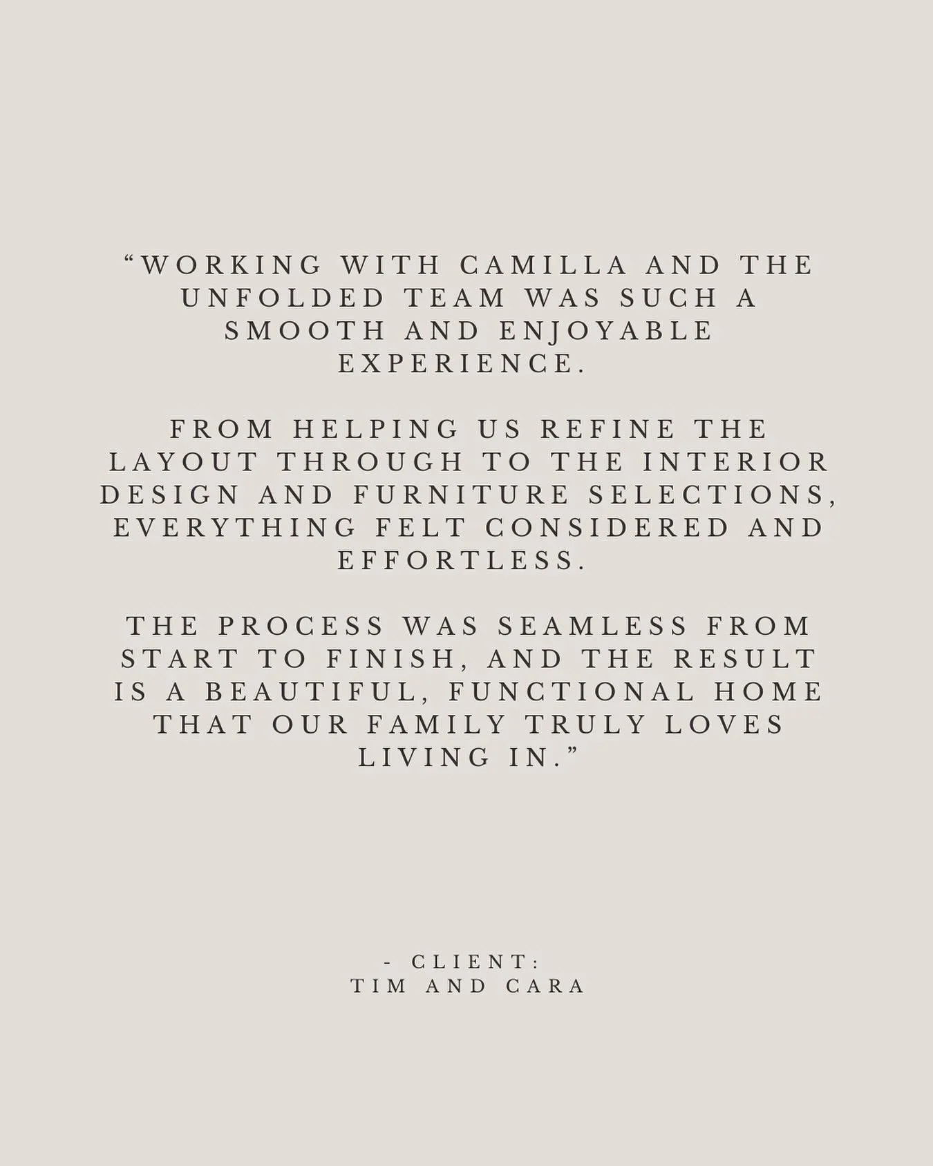Client testimonial ✨
We feel very fortunate to work with such wonderful clients who are happy to share their experience with us.