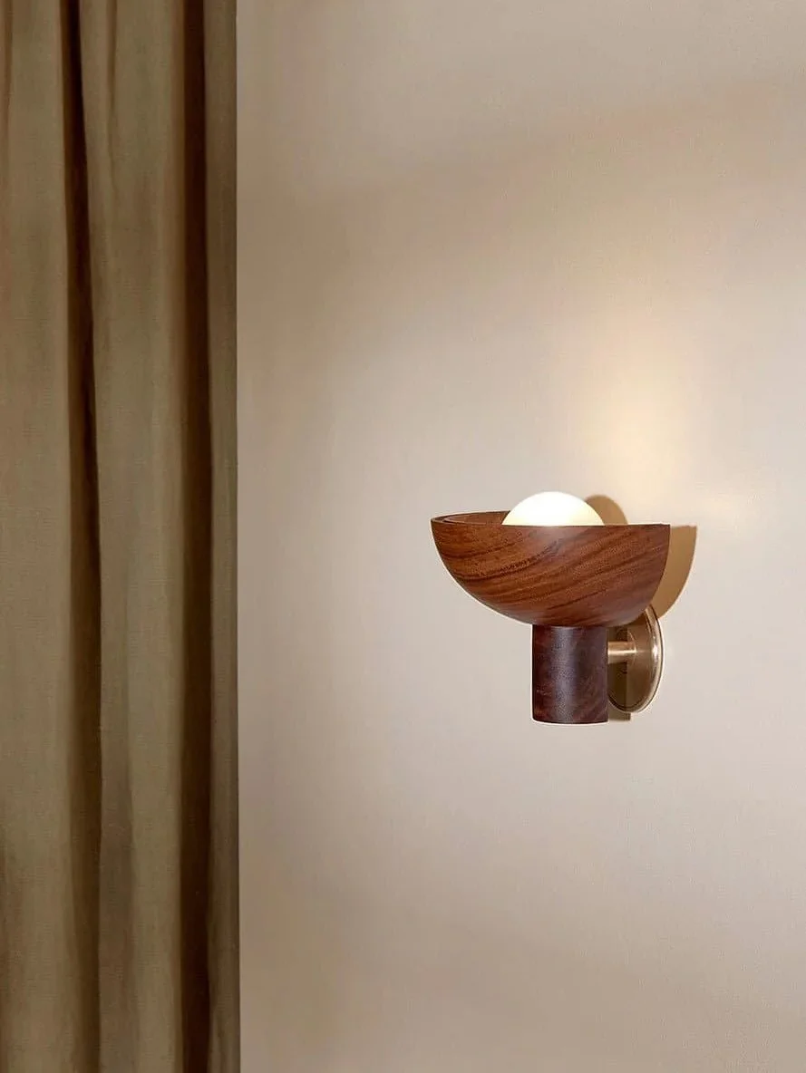 Sharing a little peek at one of the feature lights we&rsquo;ve chosen for our Picketts Valley project with @jshprojects . This Walnut wall light from Marz Designs felt right for the entry because it brings a calm, sculptural moment to the space.

Whe