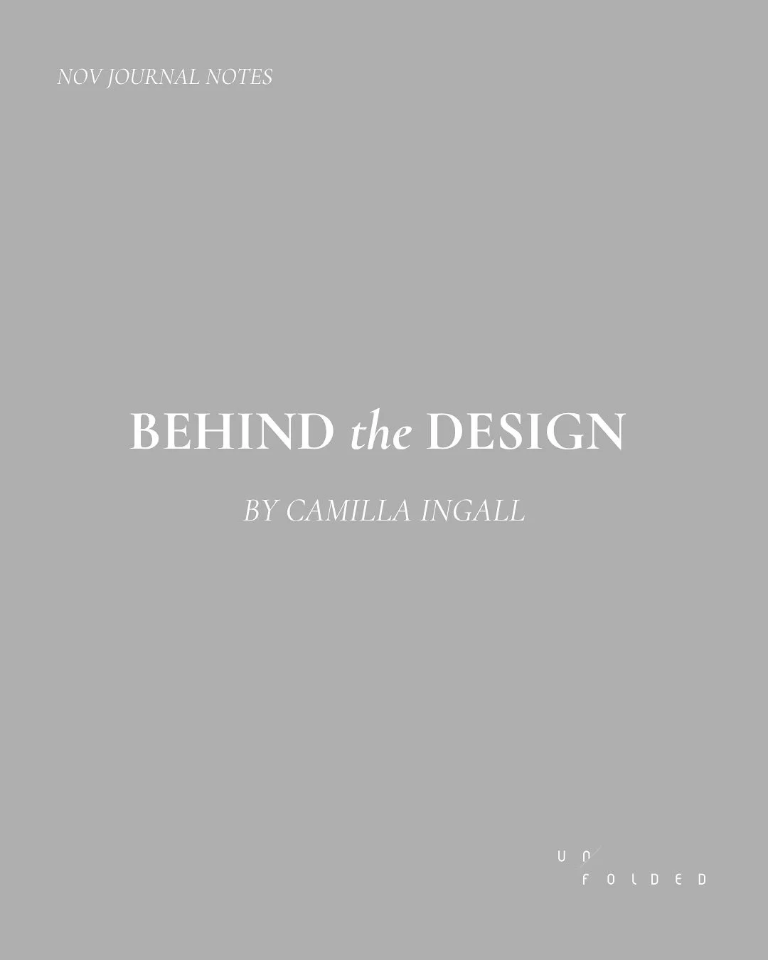 Behind the Design is stepping into a new chapter.

From January 2026, series nine brings a wider mix of designers, stylists, architects, and makers into the studio, plus bonus episodes that shift us into a fortnightly rhythm. The conversations alread