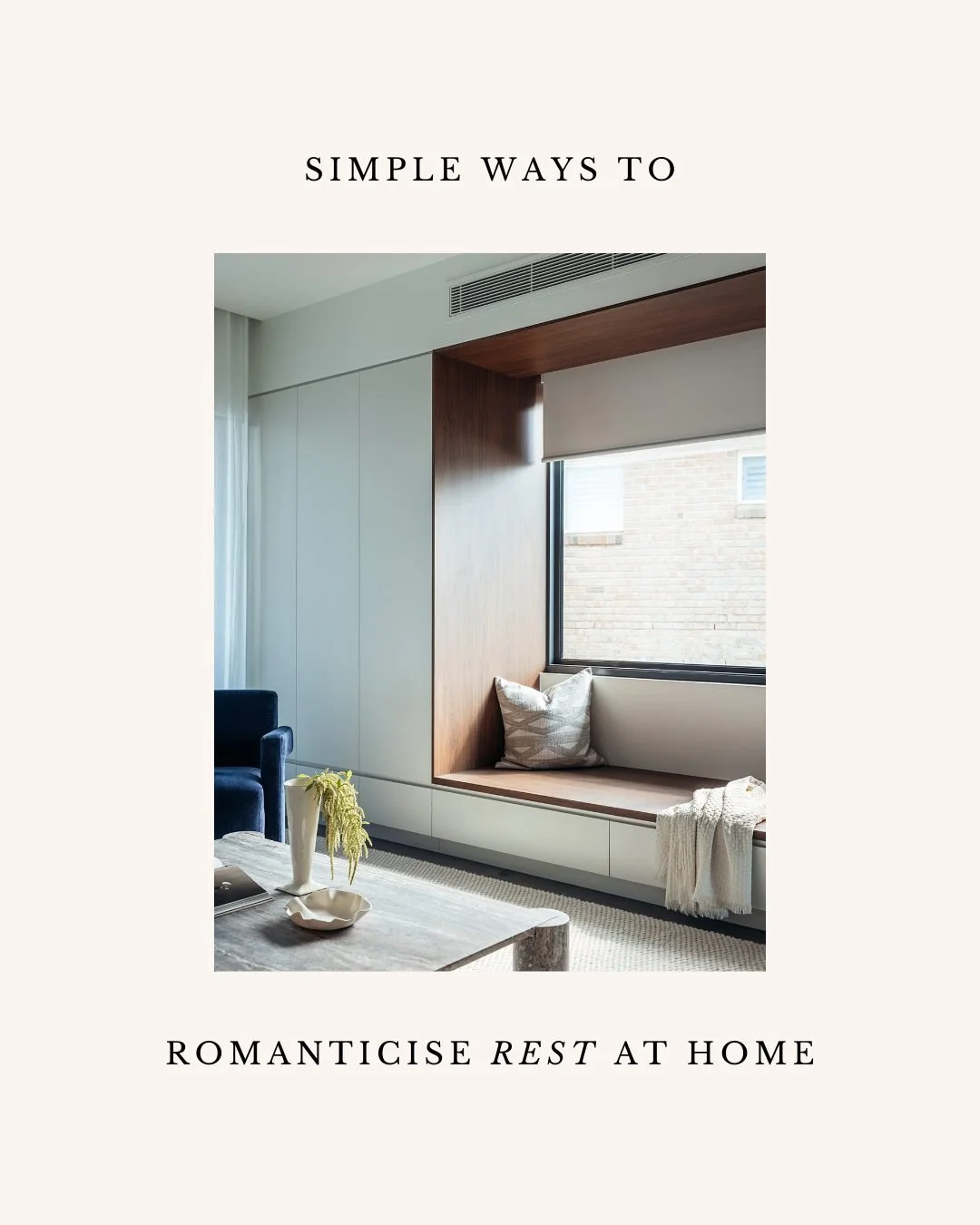 Have you noticed how some homes instantly make you feel calm and grounded?

It&rsquo;s rarely about size or luxury. More often, it&rsquo;s small design choices that quietly encourage you to slow down.

A lamp instead of the overhead light. A comforta