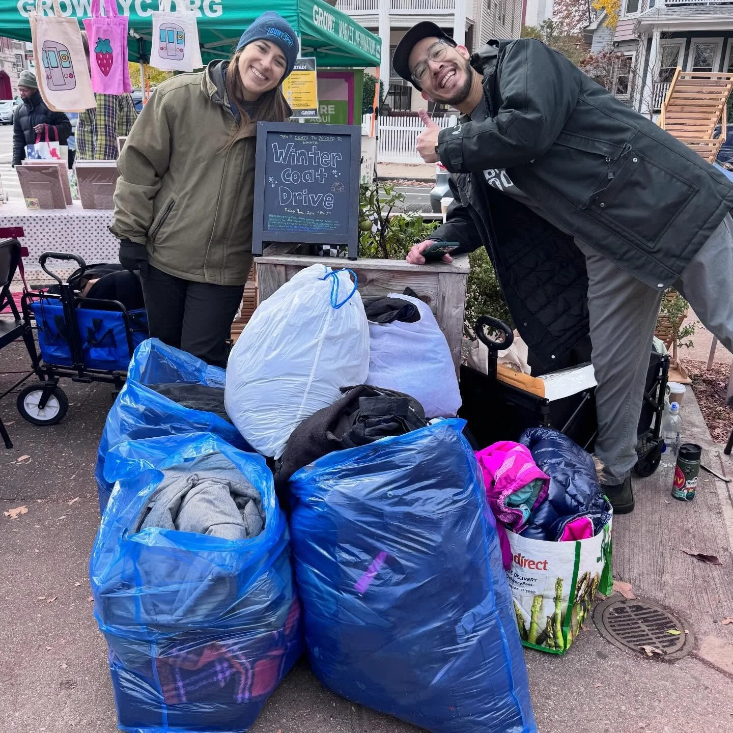 A final thanks to all that donated this winter season! With your help, with your help, we collected around 120 coats that will be distributed to those in need here in Brooklyn.