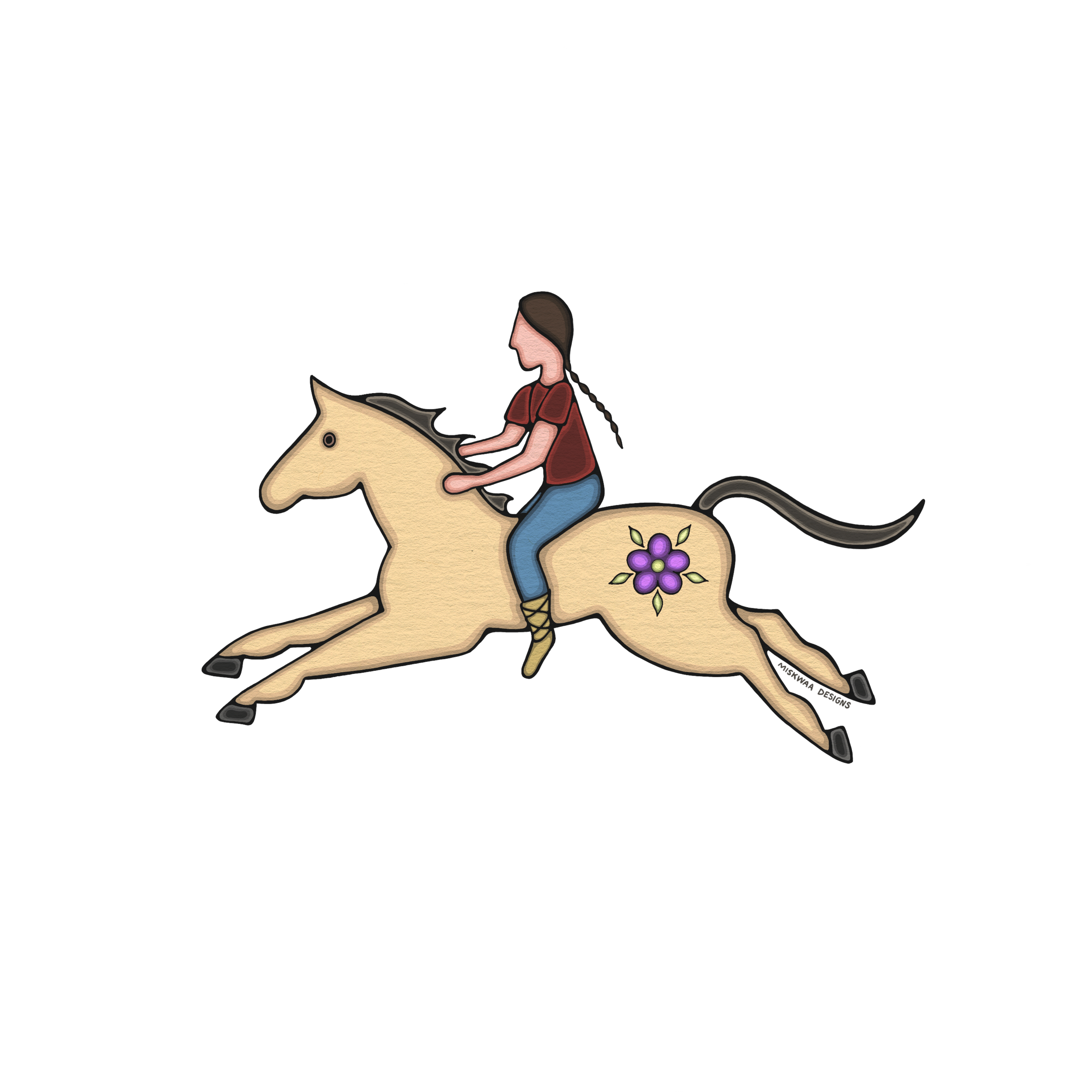 Spirit Horse Stickers — MISKWAA DESIGNS