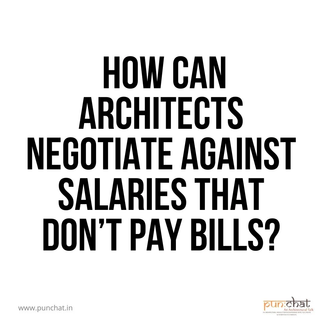 How can architects negotiate against salaries that don’t pay bills?