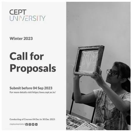 Call for Proposals - Winter 2023 - CEPT University