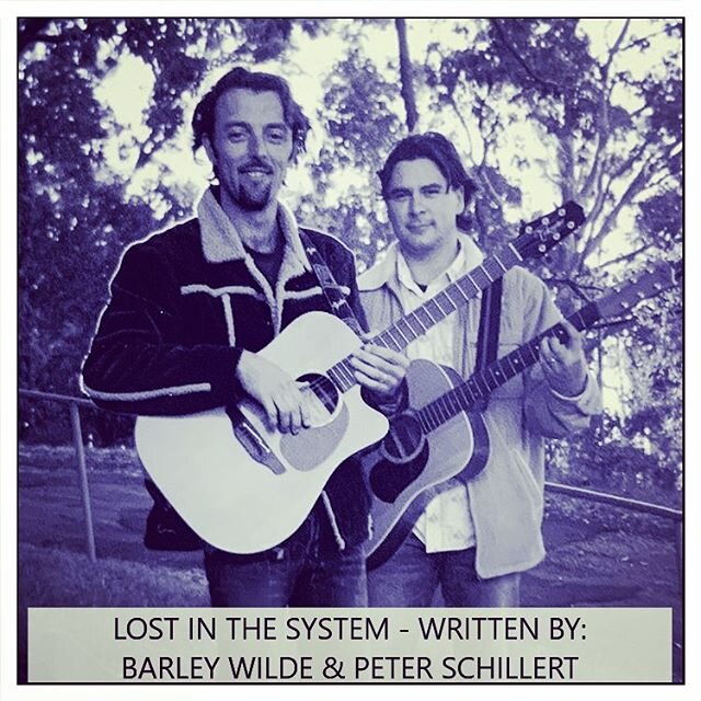 Where it all began! Co-writer of Track 1. Lost in the System and my very good friend @peterschillert. Very old times... #swig #lostinthesystem  #barleywildeandthegap  #barleywilde  #medicinetree