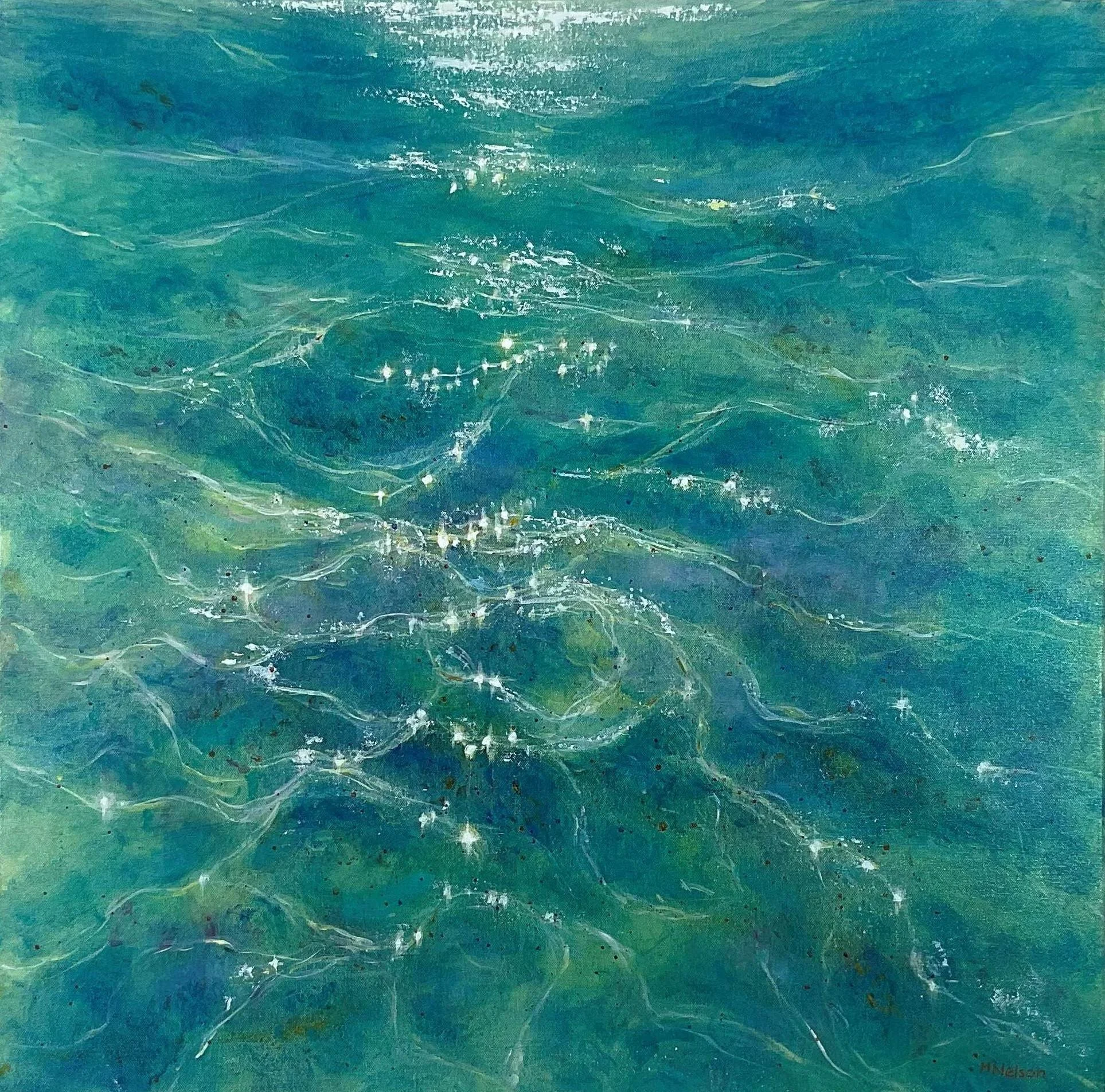 Sea Sparkles - acrylic on canvas
