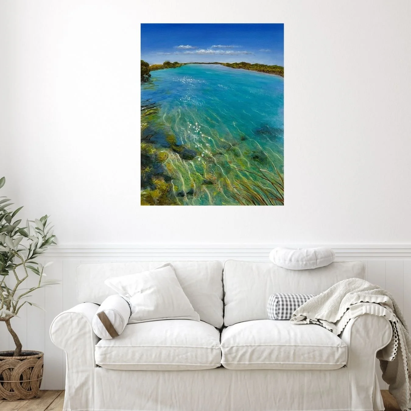 Prawn channel - acrylic on canvas - marion nelson 5.jpg