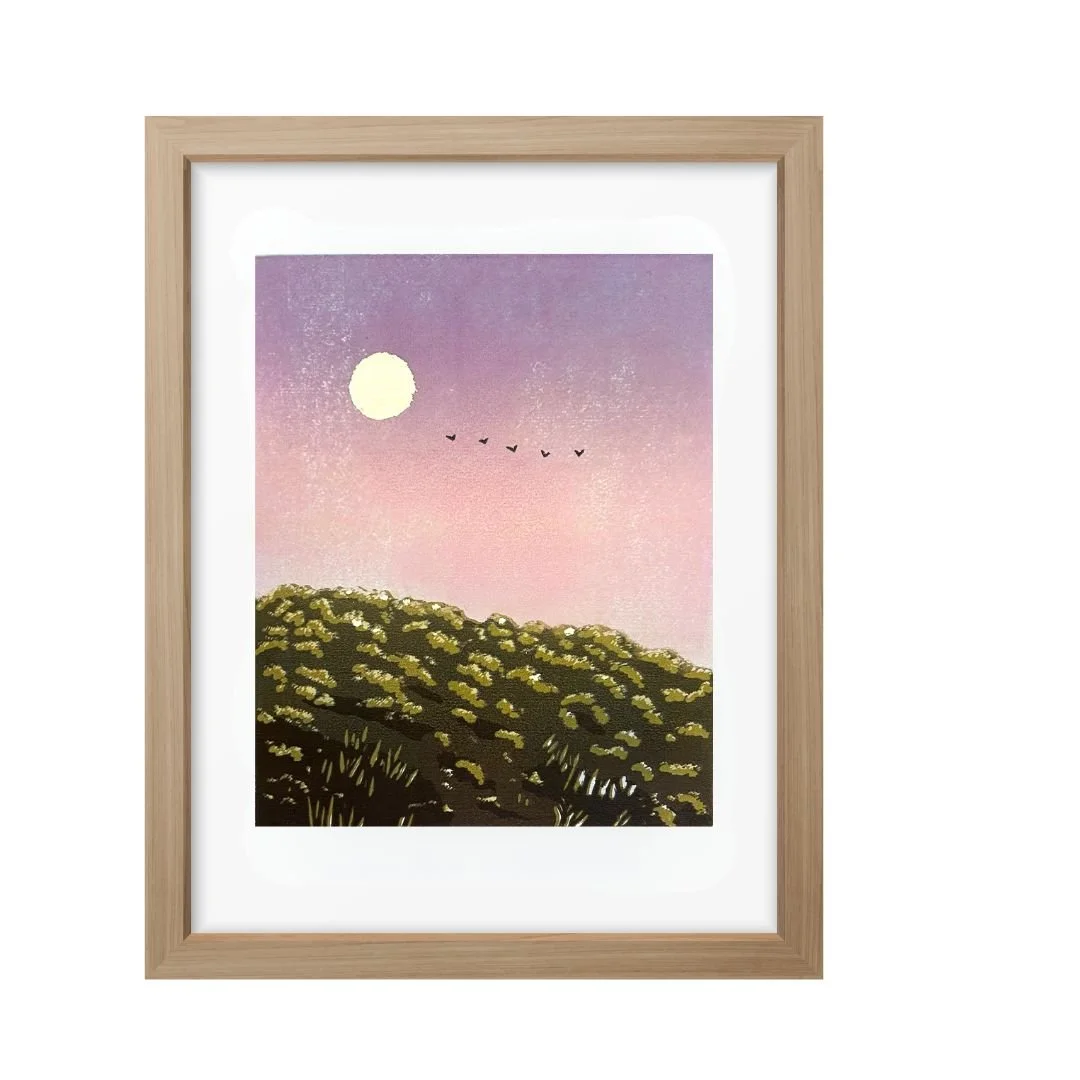 Full Moon - linocut gold leaf - marion nelson 3.jpg