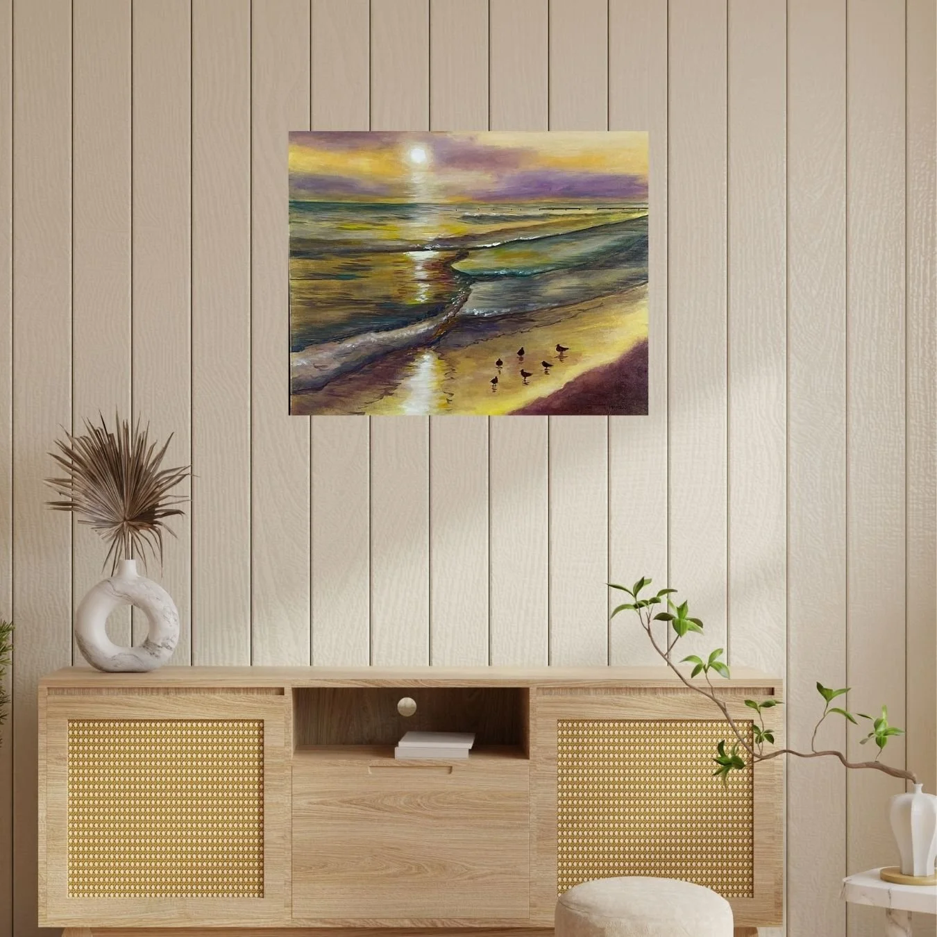 Sunset beach - acrylic on canvas- marion nelson 3.jpg