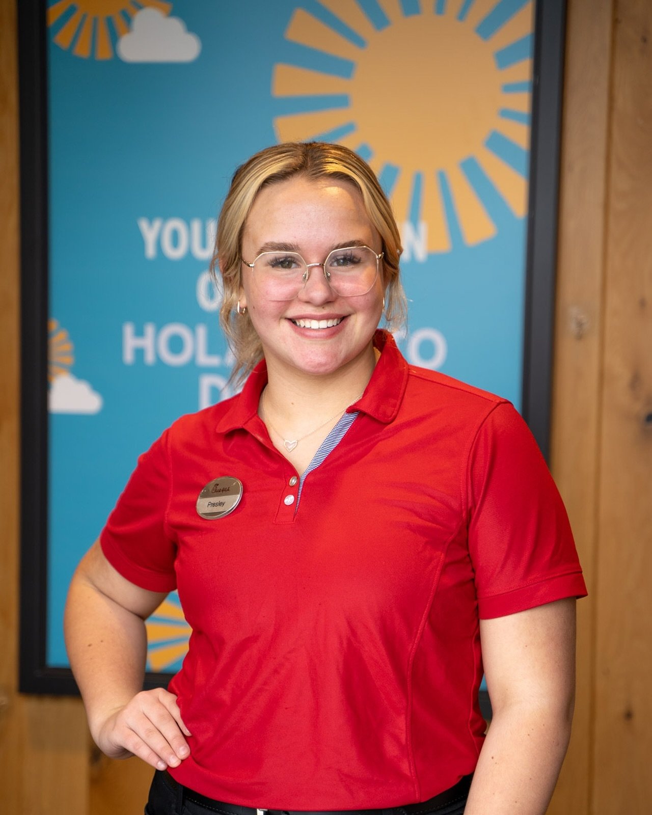 Meet Presley: Our ray of sunshine ☀️ Bringing sweetness and bubbly energy to our team! 

Thank you for all your hard work and dedication! 

&bull;

&bull;

&bull;

#employeespotlight #employeeappreciation #chickfila #corsicana #corsicanatx