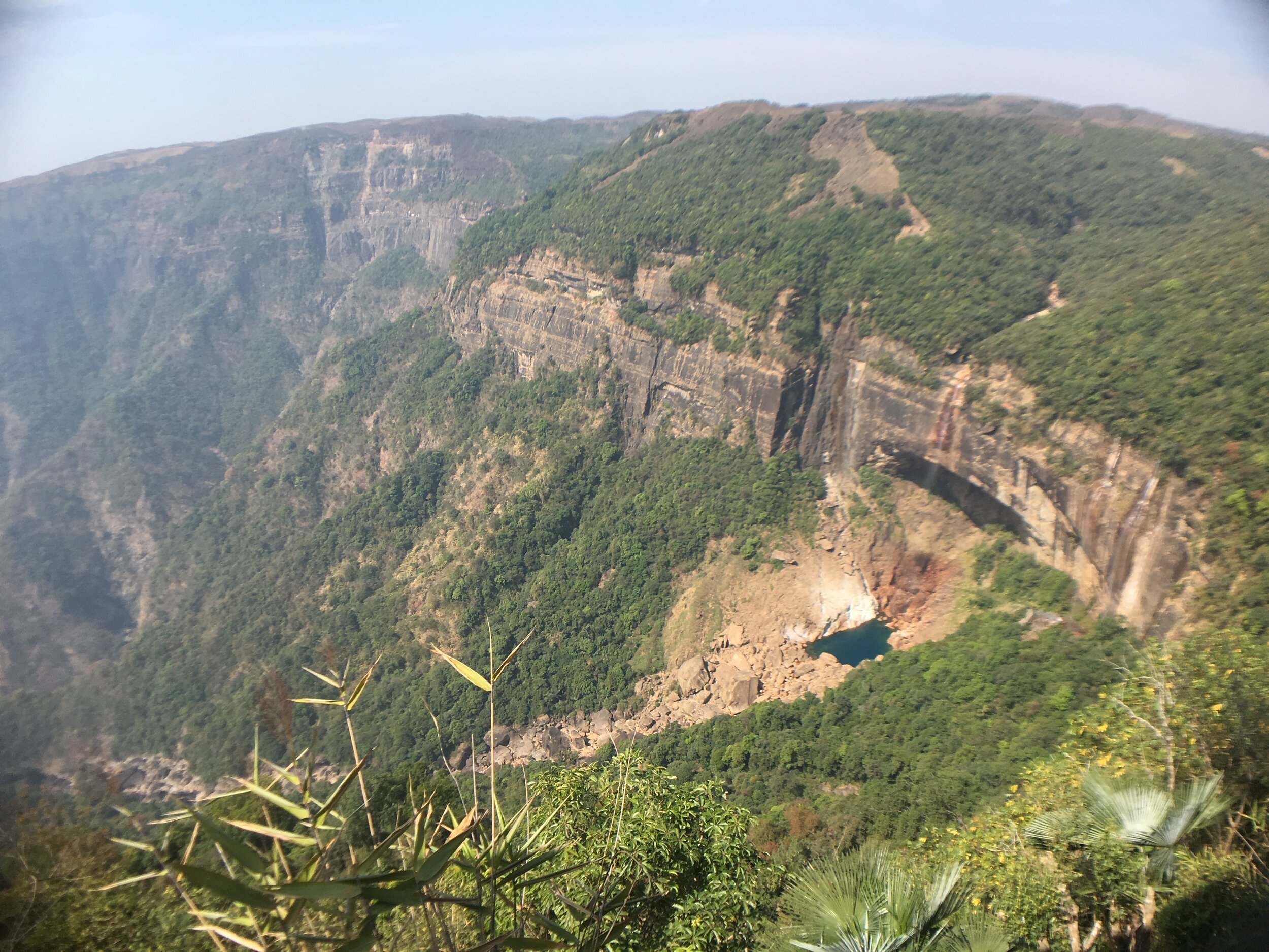 Walking down to Nongriat village