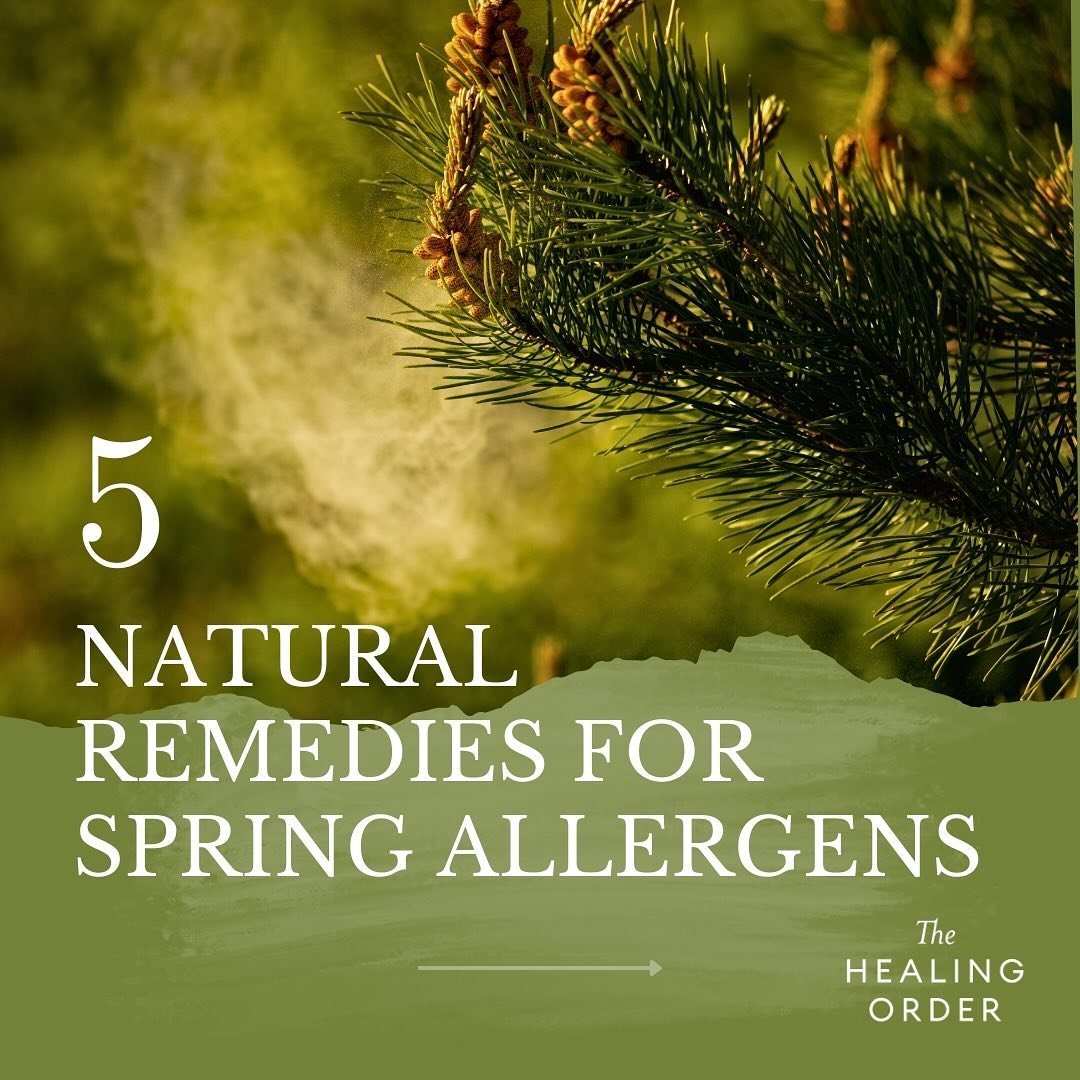 Here are 5 natural remedies for allergy relief 🌼 

#naturalremedies #naturalmedicine #spring #allergyremedies #allergens #chinesemedicine