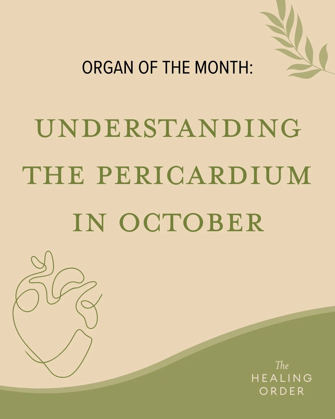 ❤️ October&rsquo;s Organ of the Month: The Pericardium!

The Pericardium is the Heart&rsquo;s gatekeeper, protecting its spirit while allowing joy, warmth, and connection to flow. It shields the Heart from stress, governs how we express love and comp