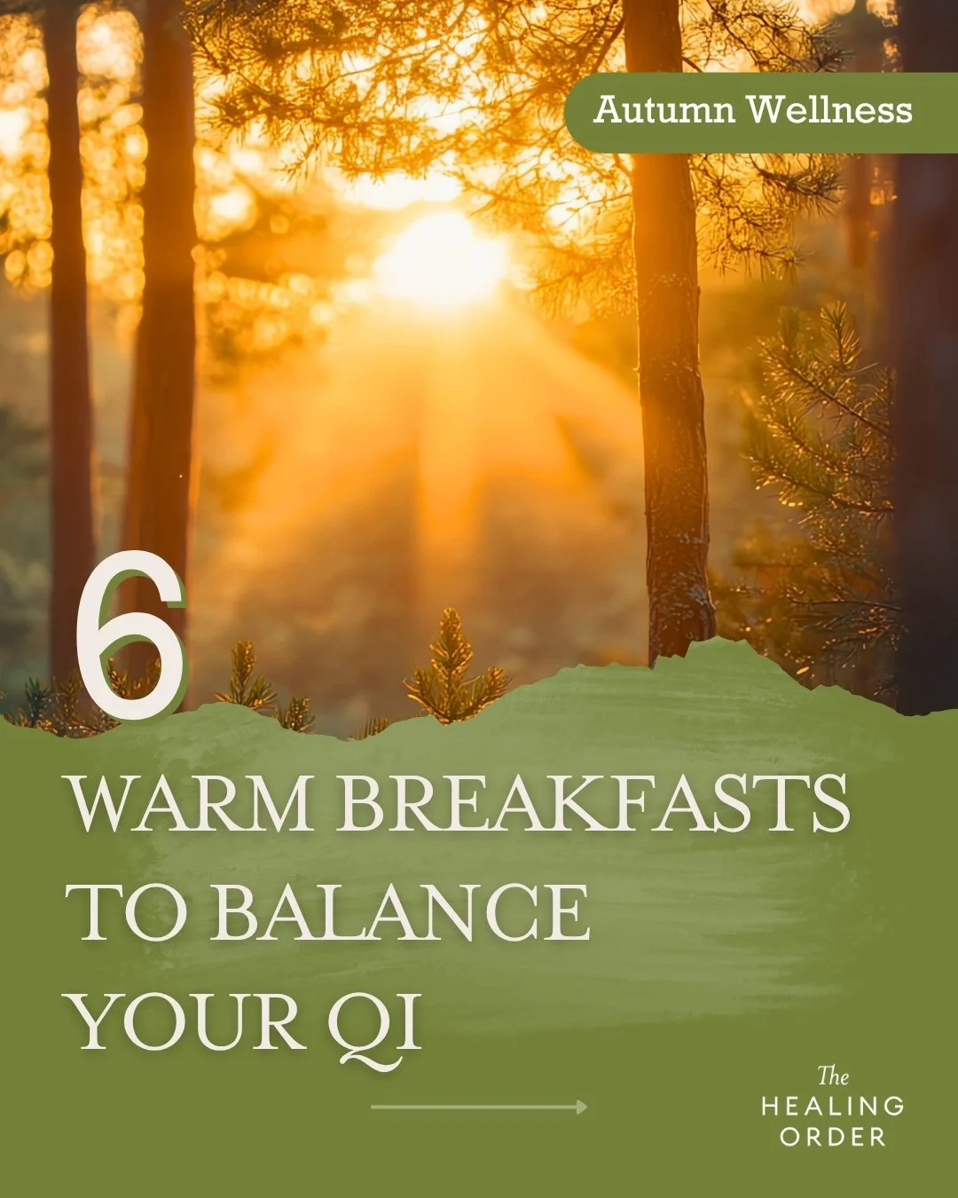 As the mornings grow colder, our bodies crave warmth and grounding nourishment. In Chinese medicine, starting the day with a warm meal strengthens digestion, protects your Yang energy, and supports balanced Qi throughout the season. 🍵

Think slow an