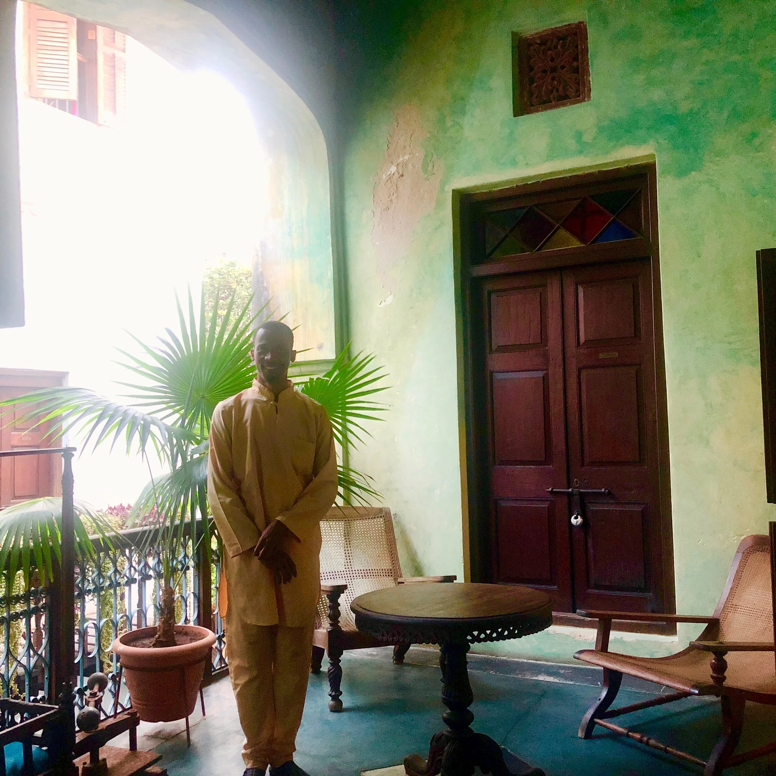 colourful hotel entry 