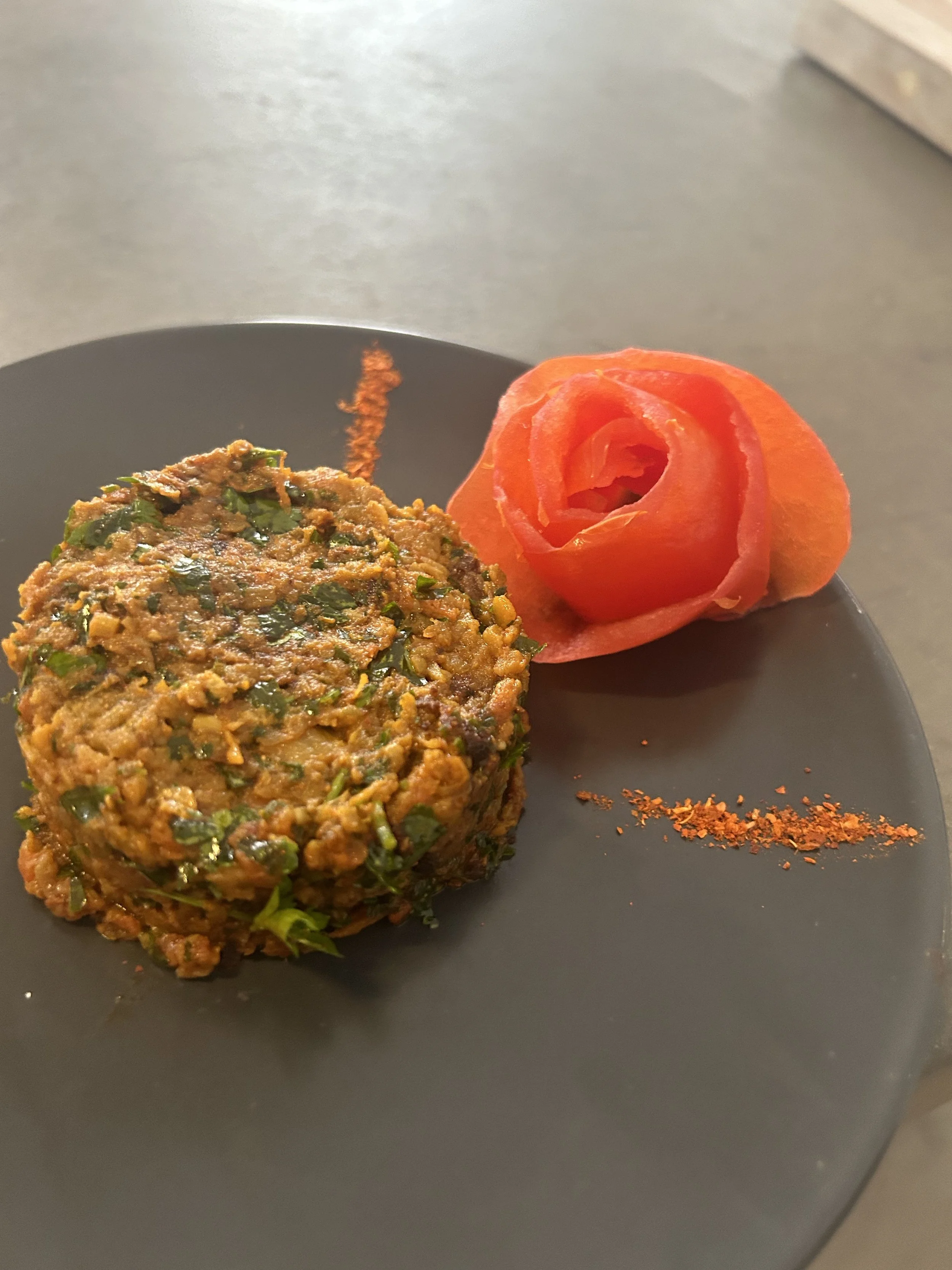 Aubergine &amp; tomato tapenade