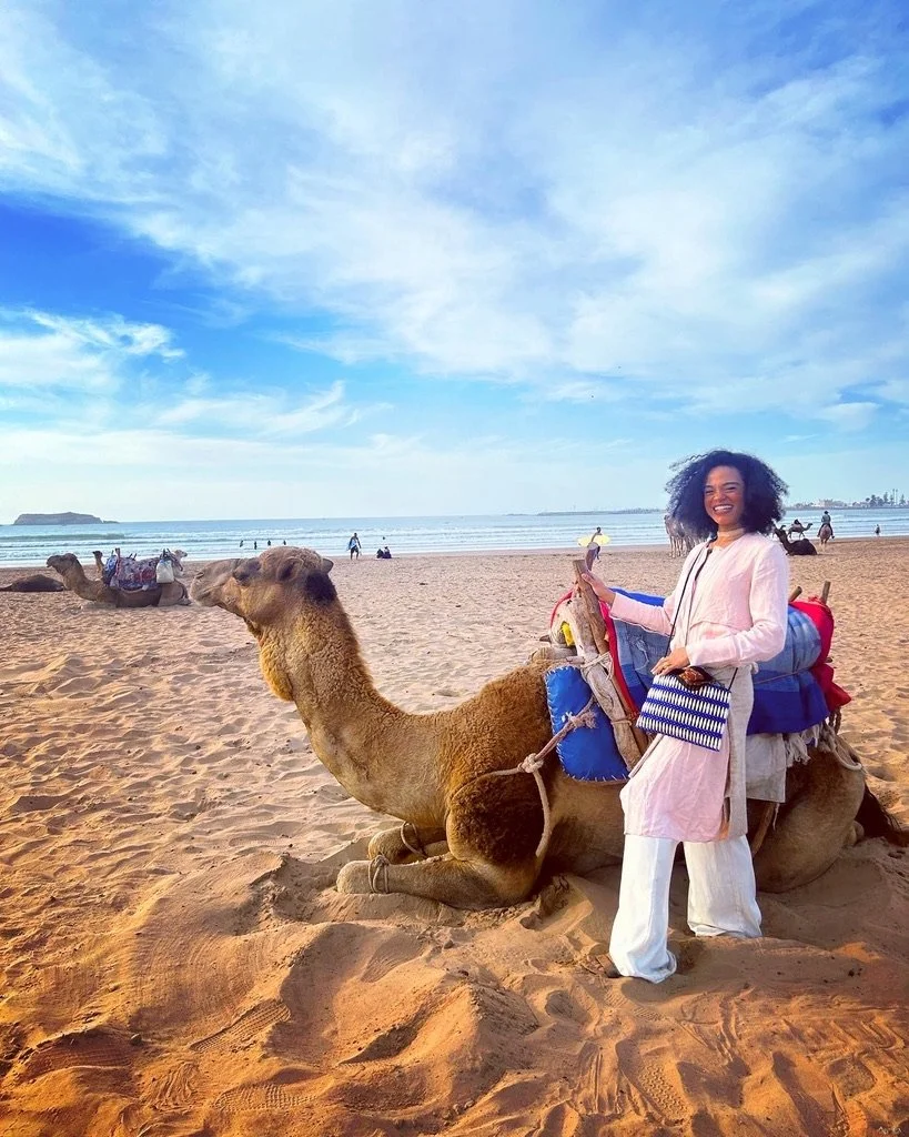 camel ride on the beach