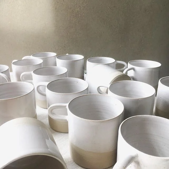 Crowding my kitchen! 
#potterylife #potterylove #gingerceramics