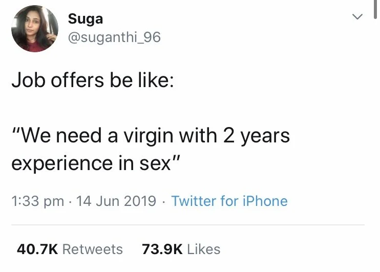 entry level be like