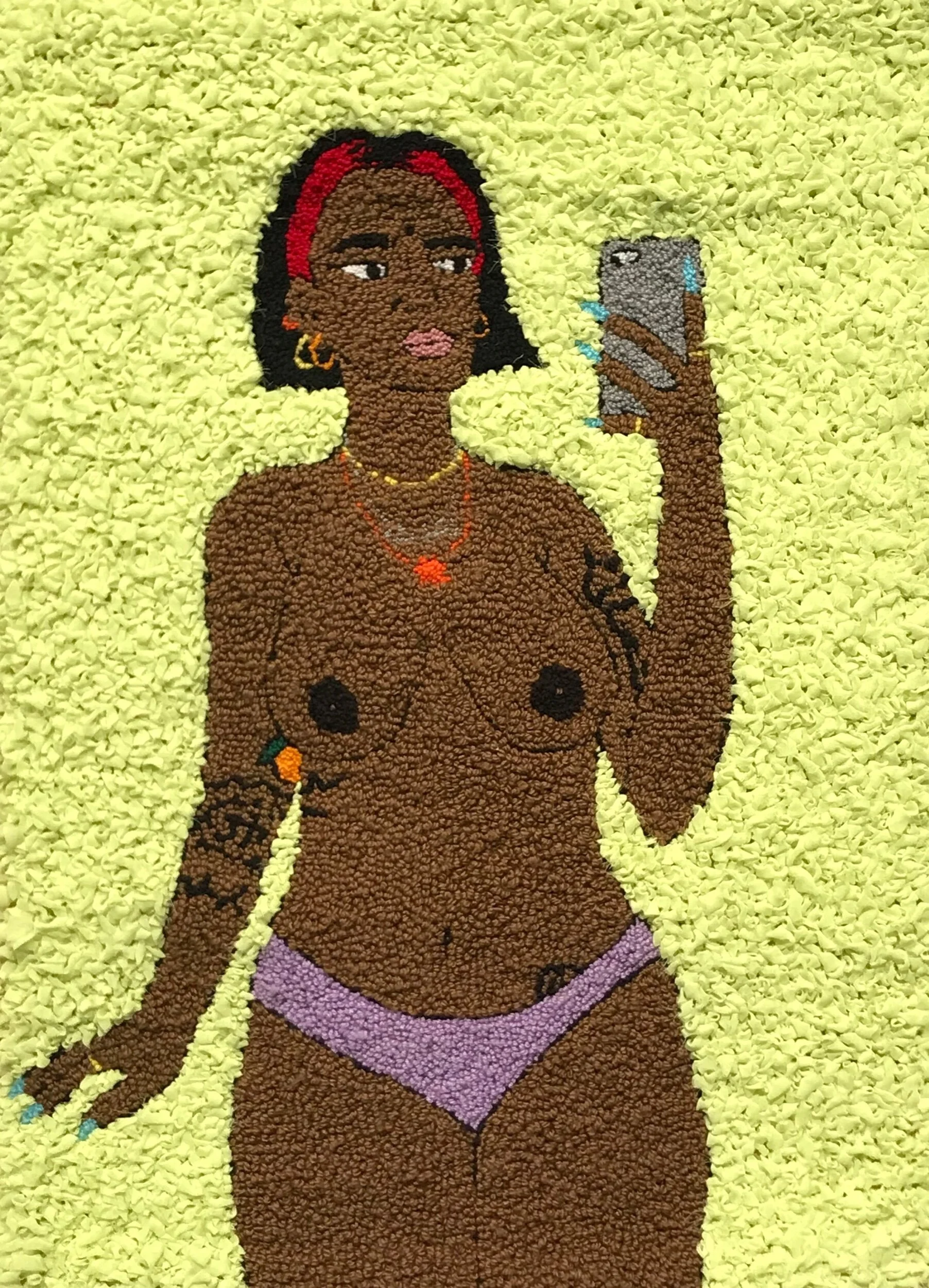 You’re hot af for an Indian girl by Talia RamkilawanWool and cloth on Hessian