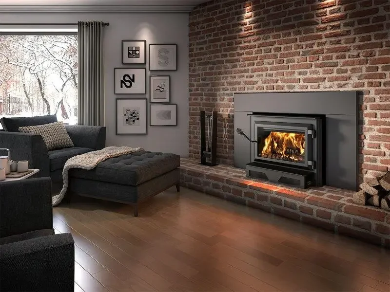 HEI240 Wood Burning Fireplace Insert and Blower