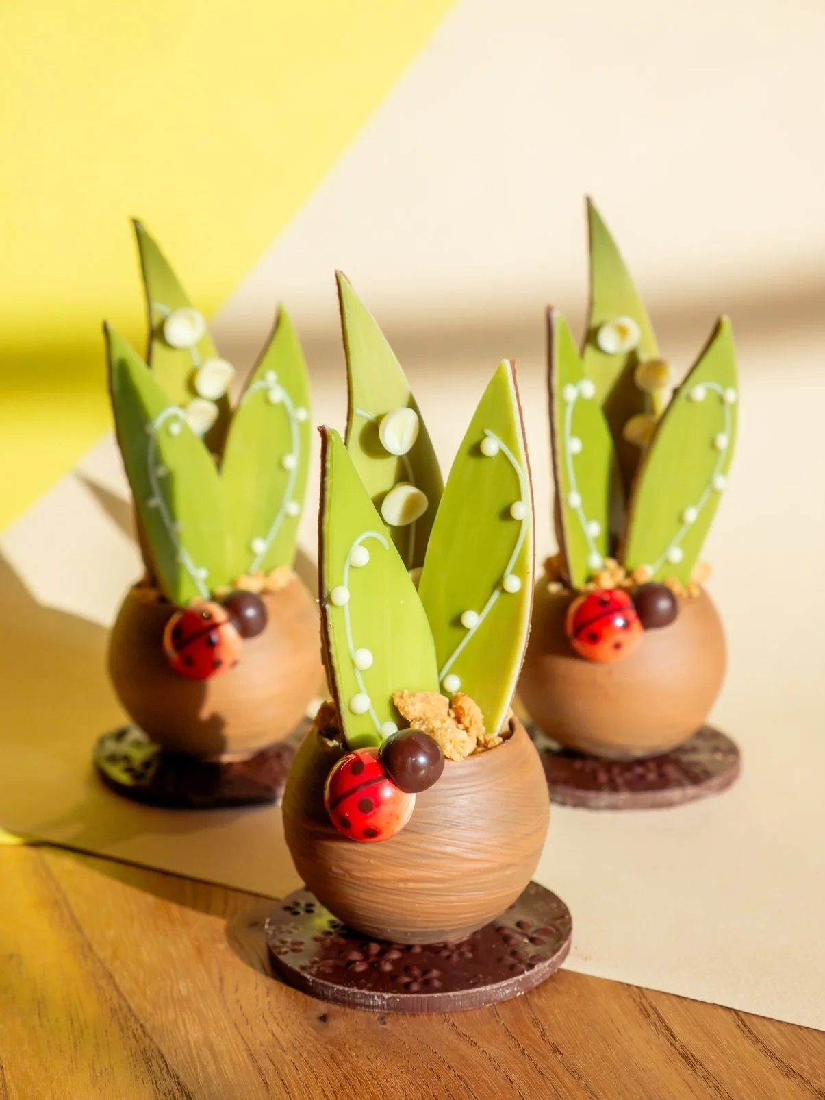 - Brins de bonheur - 🍀🌞🍀
Chocolat noir 66%, guimauve &agrave; la vanille de Madagascar &amp;
pralin&eacute; noisette croustillant, le combo parfait pour un 1er mai gourmand!

La boutique sera ferm&eacute;e le vendredi 1er Mai.
Ouverture le samedi 