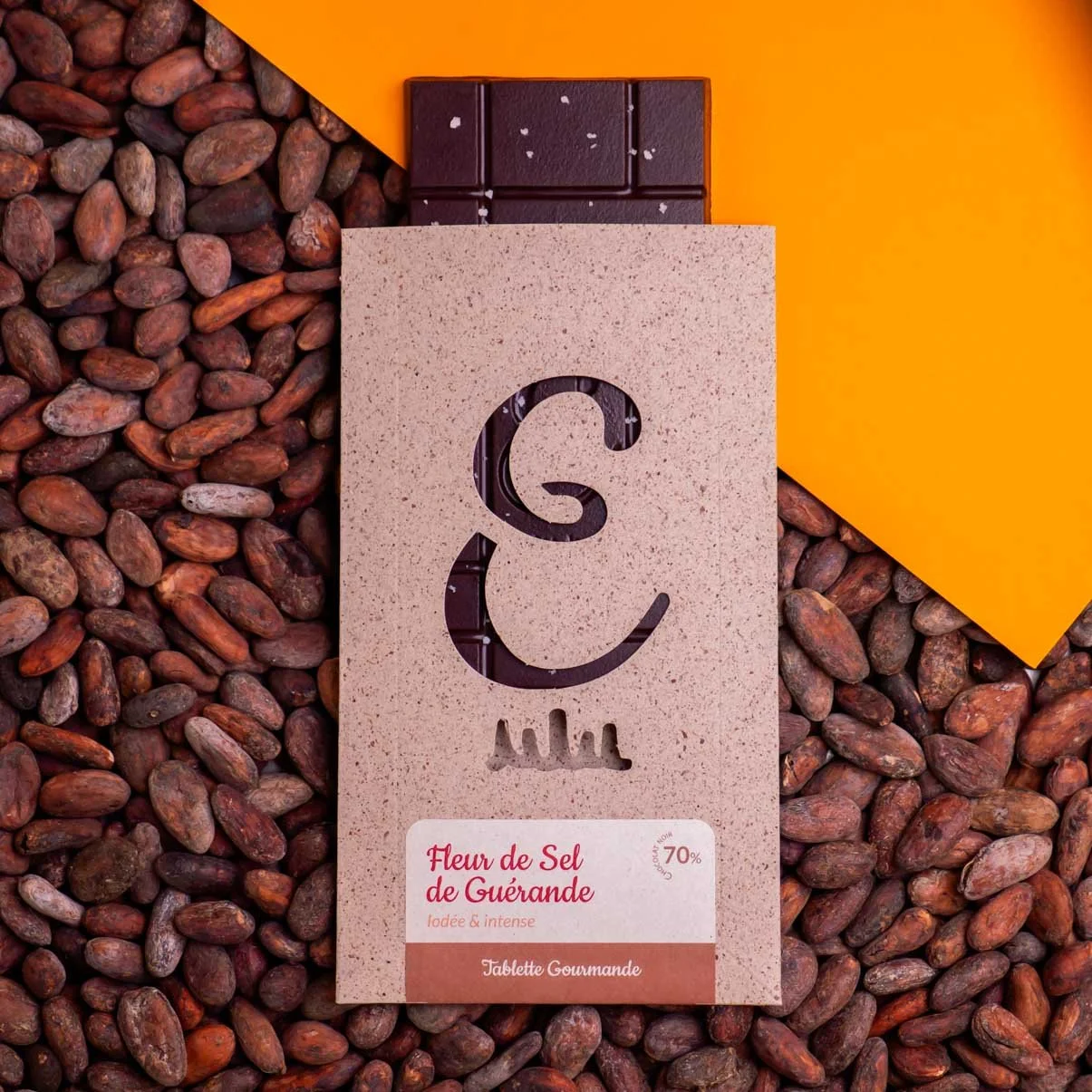 Tablette Fleur de sel de Guérande 70%