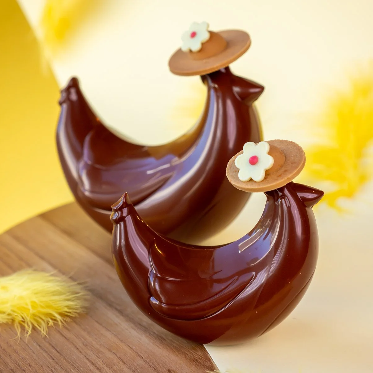 Odette la poulette au chocolat au lait 43%