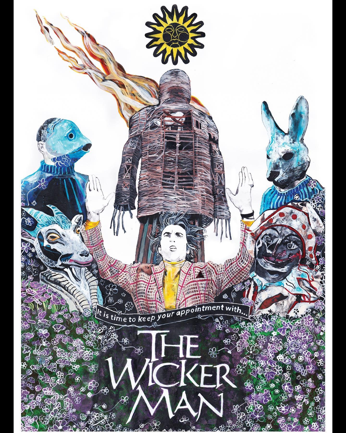 This is the 3rd alt poster I ever painted around 4 years back. I&rsquo;ve now finished my second poster for The Wicker Man, it&rsquo;s been so much fun to revisit. Prints of the new painting will be available from 12pm tomorrow (UK time). A limited r