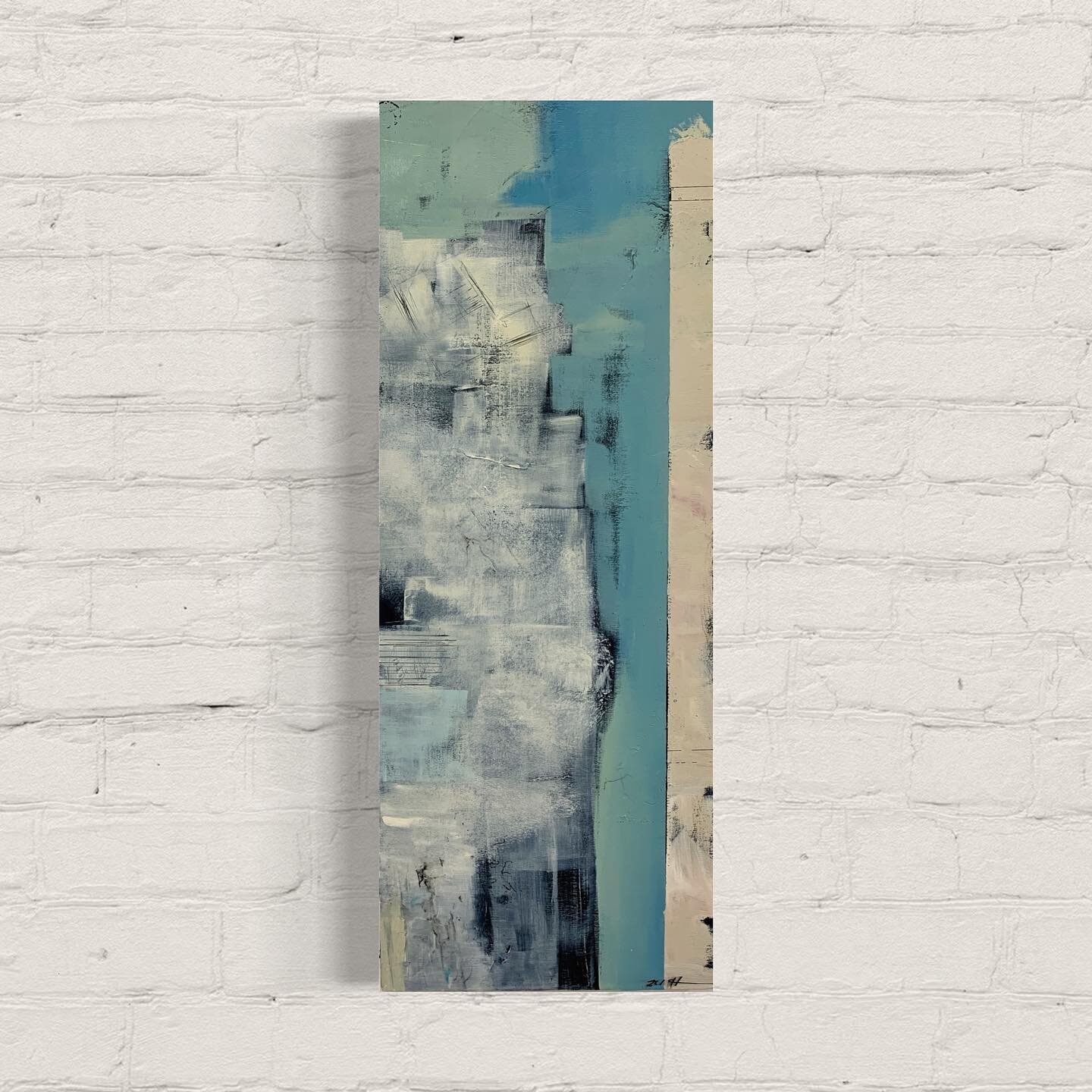 Edge: Acrylic on canvas 
80 x 30cm
#abstractart #instadaily #contemporaryart #britishart #abstractobsession #artlovers #coastalartist #smartistapp #thiscreativelife