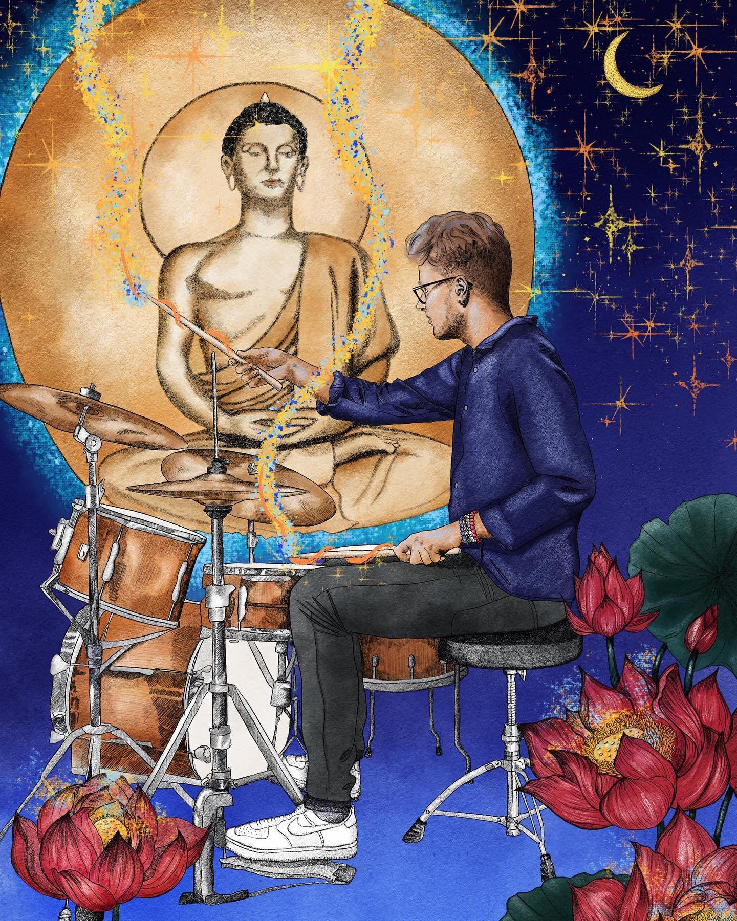 What an absolutely stunning drawing of me playing recently, by @mikpaldraws. She even got the details of my sonor phonic drums π€£π
Thank you so much Mikaela! Do check out her page and spread the love βΊοΈ maybe commission her to draw something&hellip