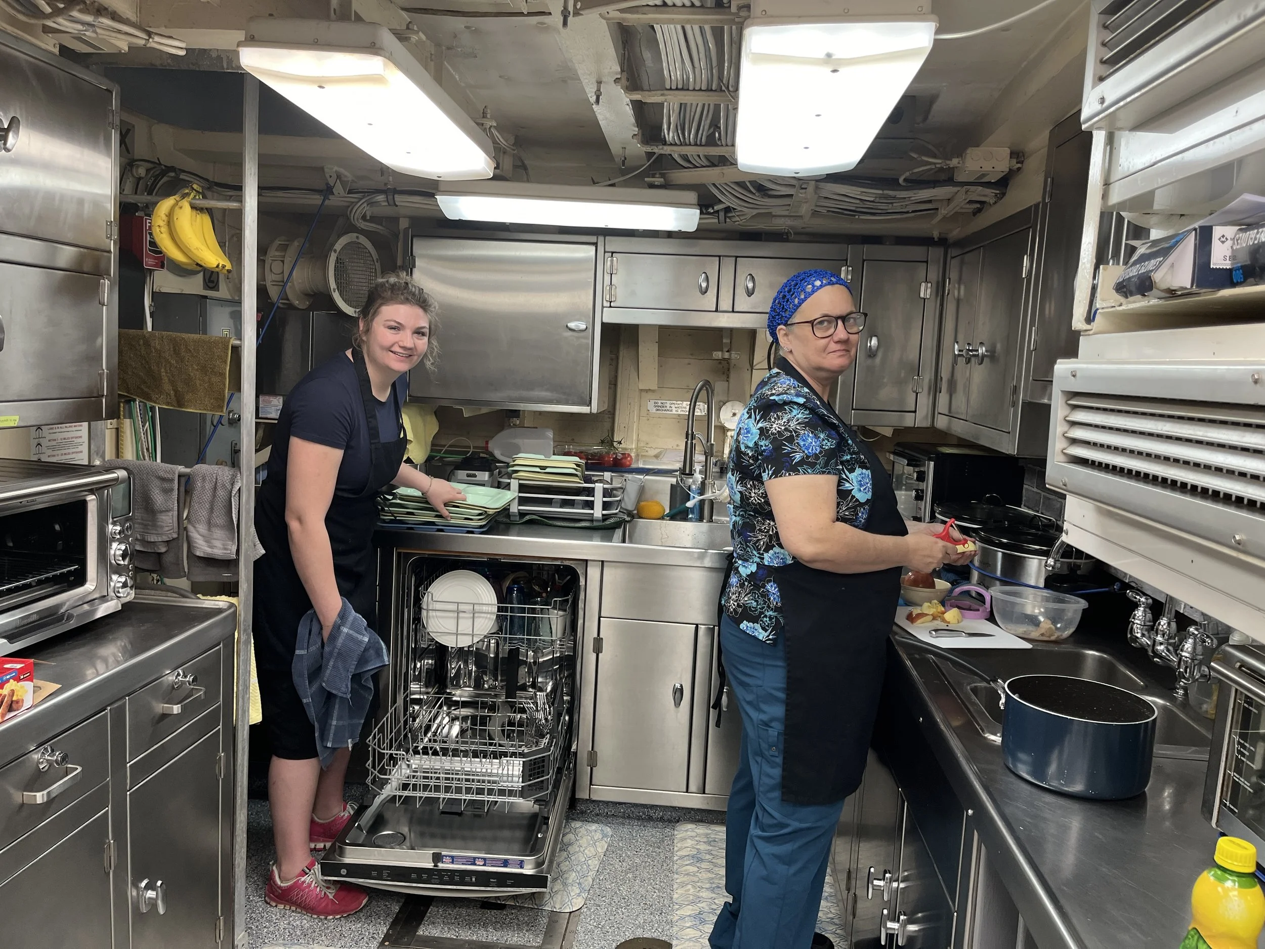  Bethany and Maria kept the galley going 