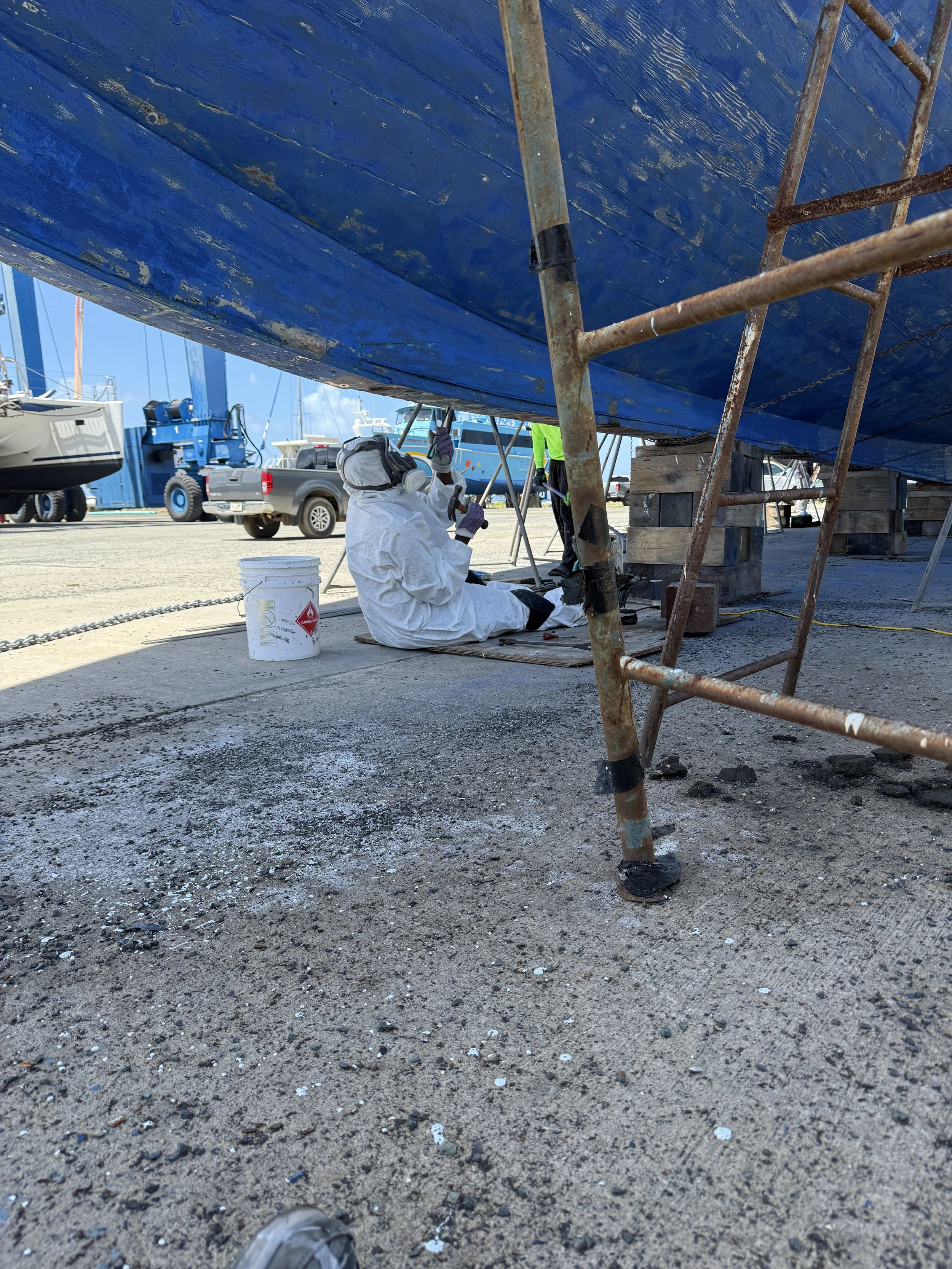  Repairing the keel 