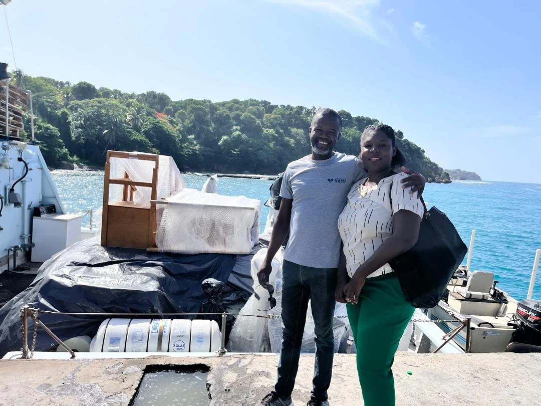 Community Coalition for Haiti was one of the organizations we helped. They have waited several years for the exercise equipment