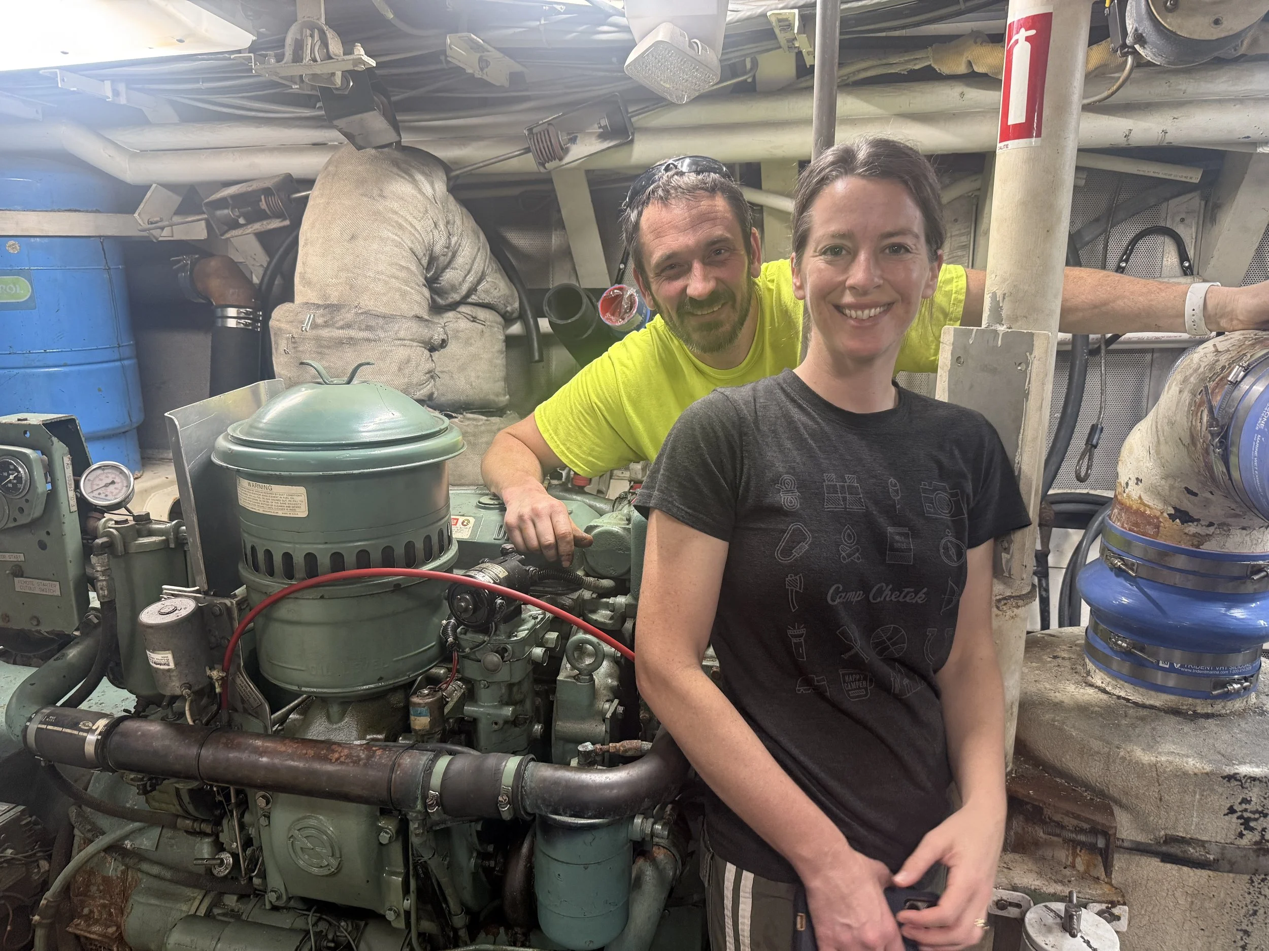 Benn and Stacy Malmanger....Benn repaired our fiberglass muffler, and a bunch of other things