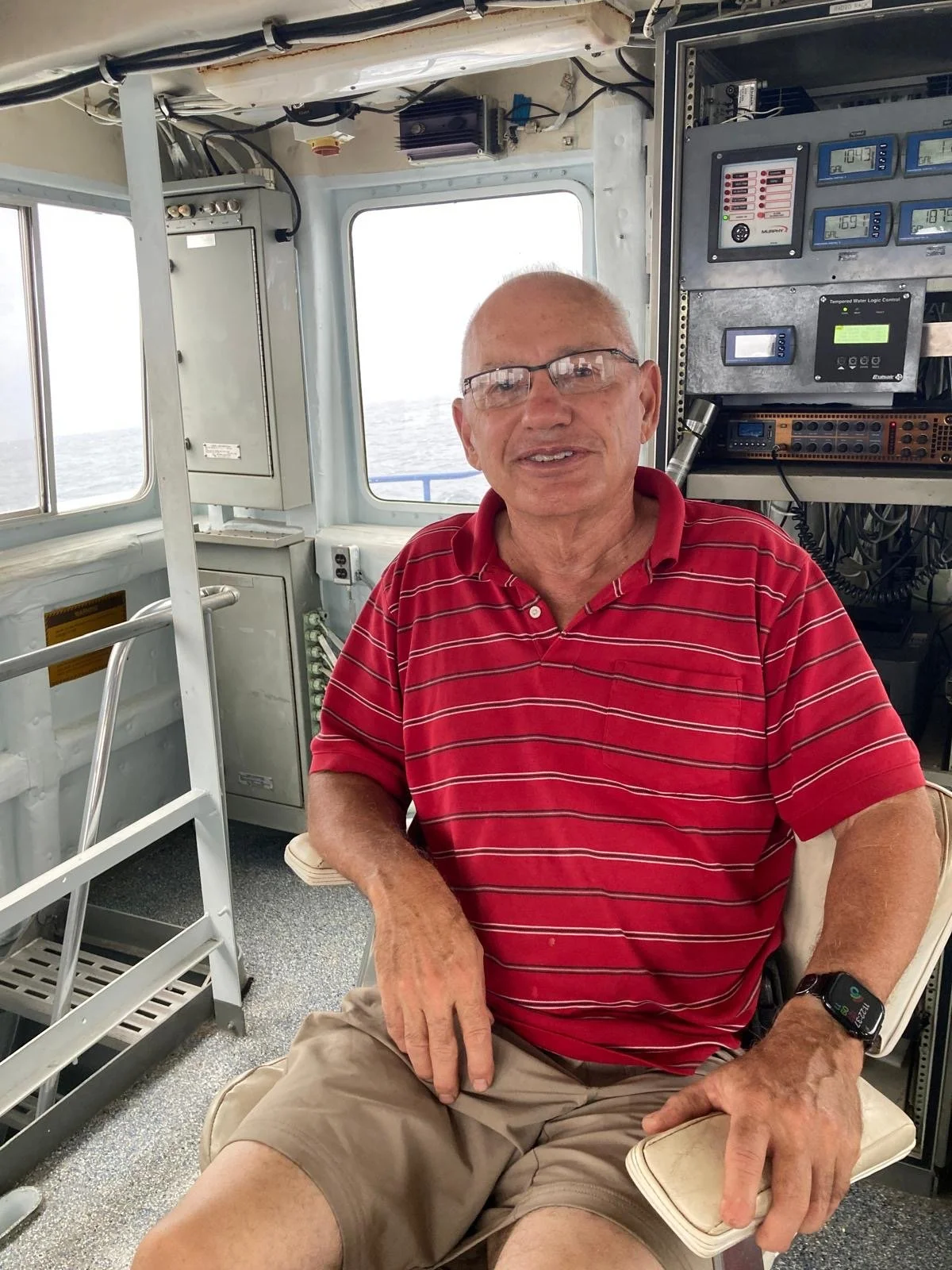 George Kindel has been with Sea Hope from the beginning.  He runs the engine room for me when he is onboard.  He is 74 and still going strong
