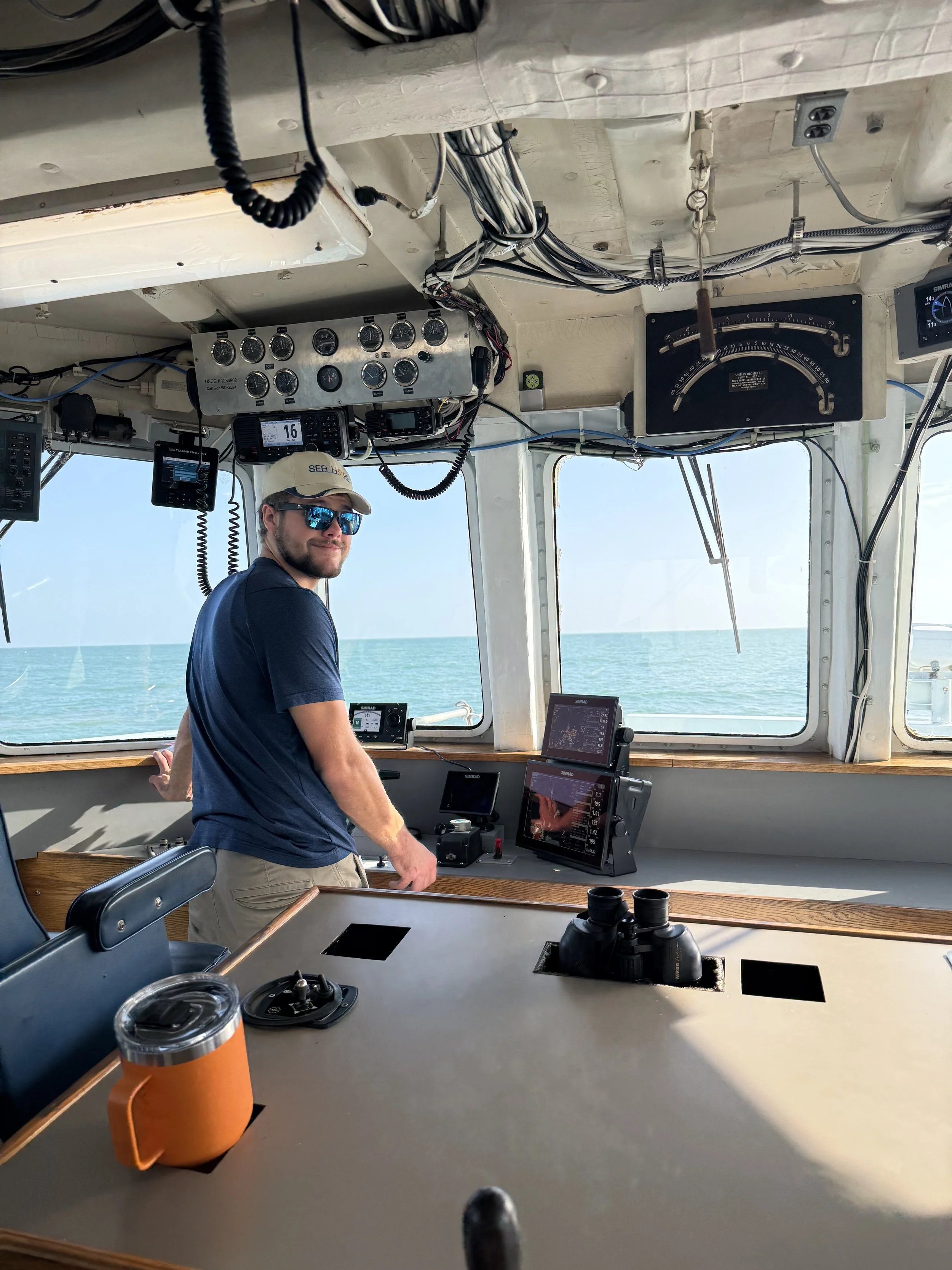 Micha Youngblood has served with Sea Hope for 5 years.  Here he is driving us out the channel at Ponce
