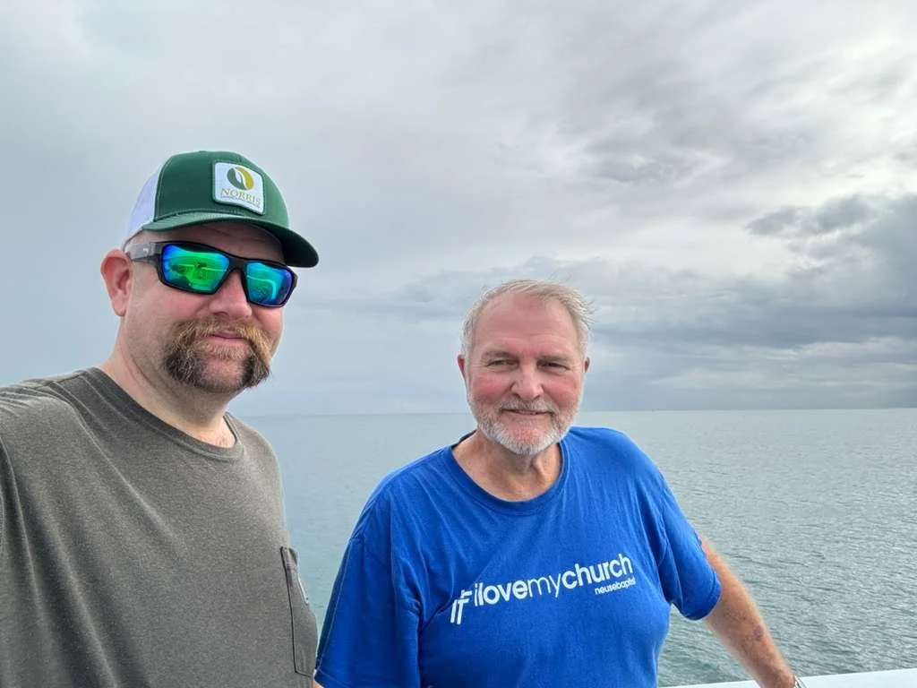 Frank and Mike...the Neuse Baptist Church boys