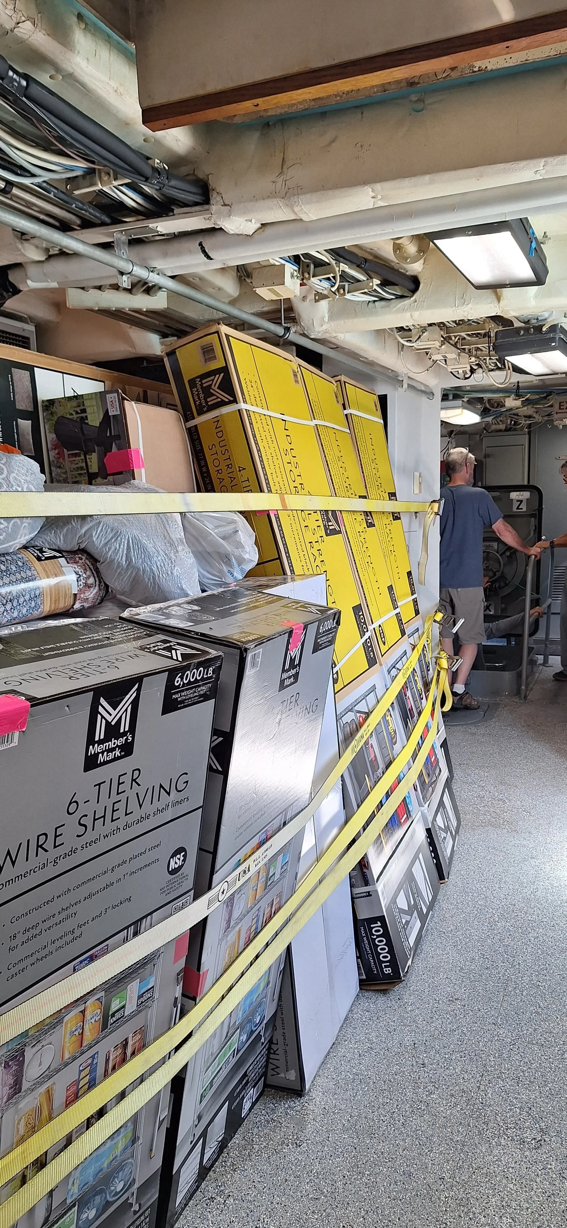 The big room was normally loaded quite full