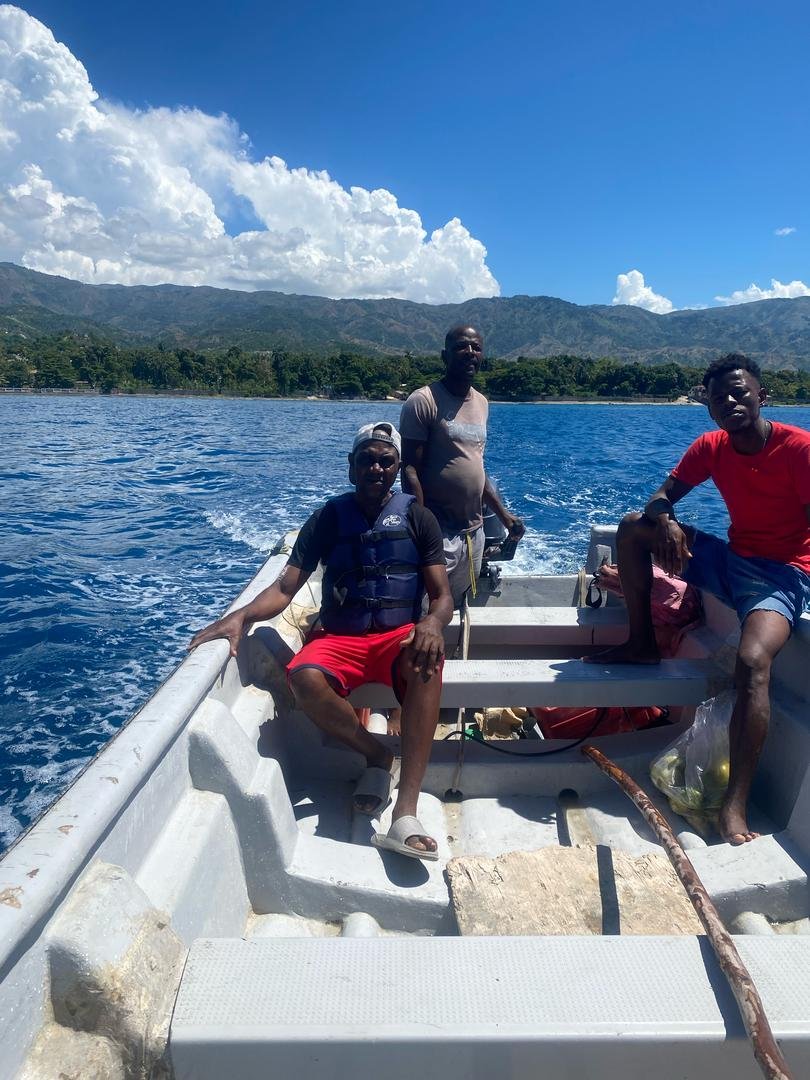 The boat coming out to get the formula