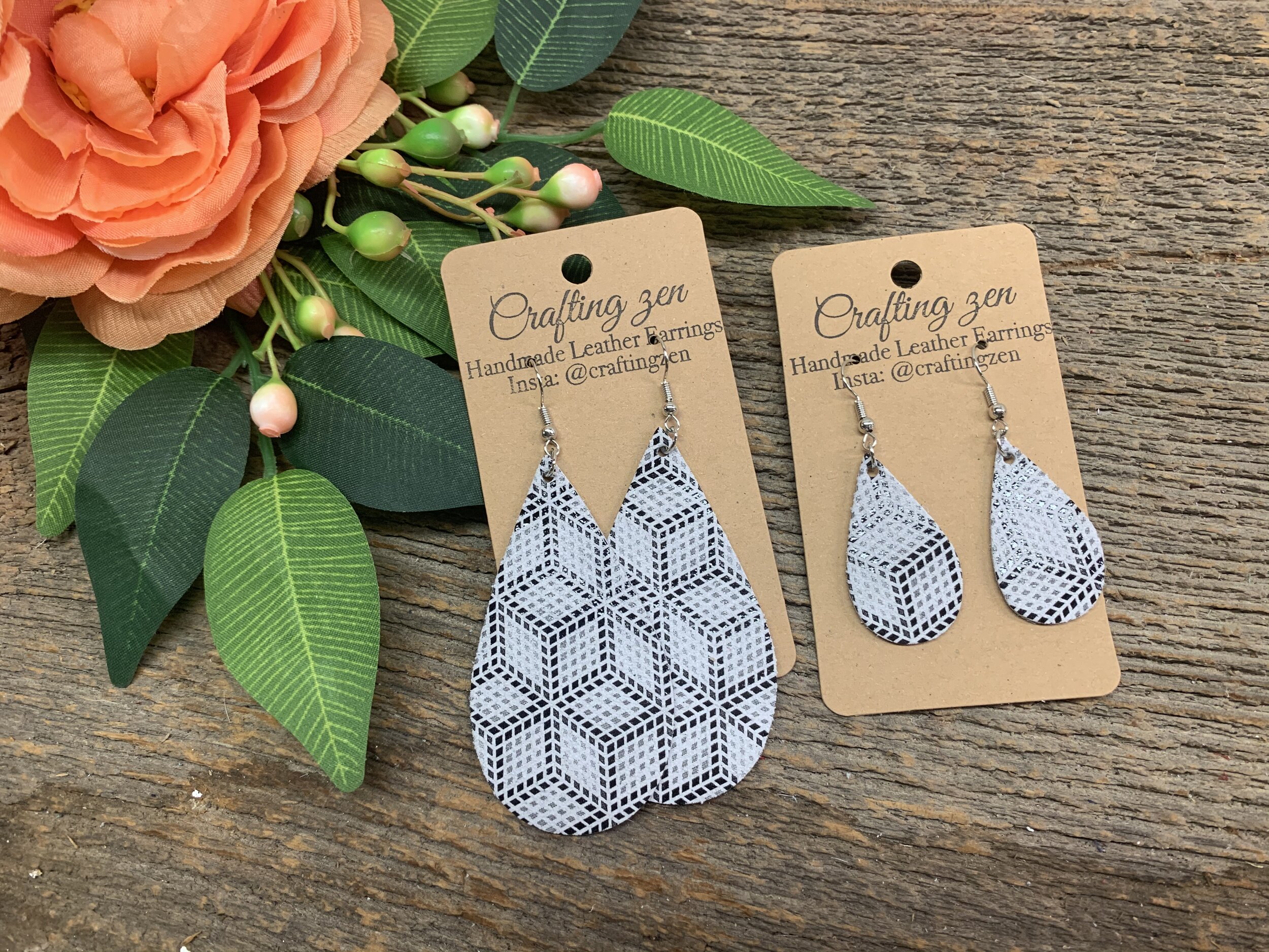 Geometric Diamond Tear Drops